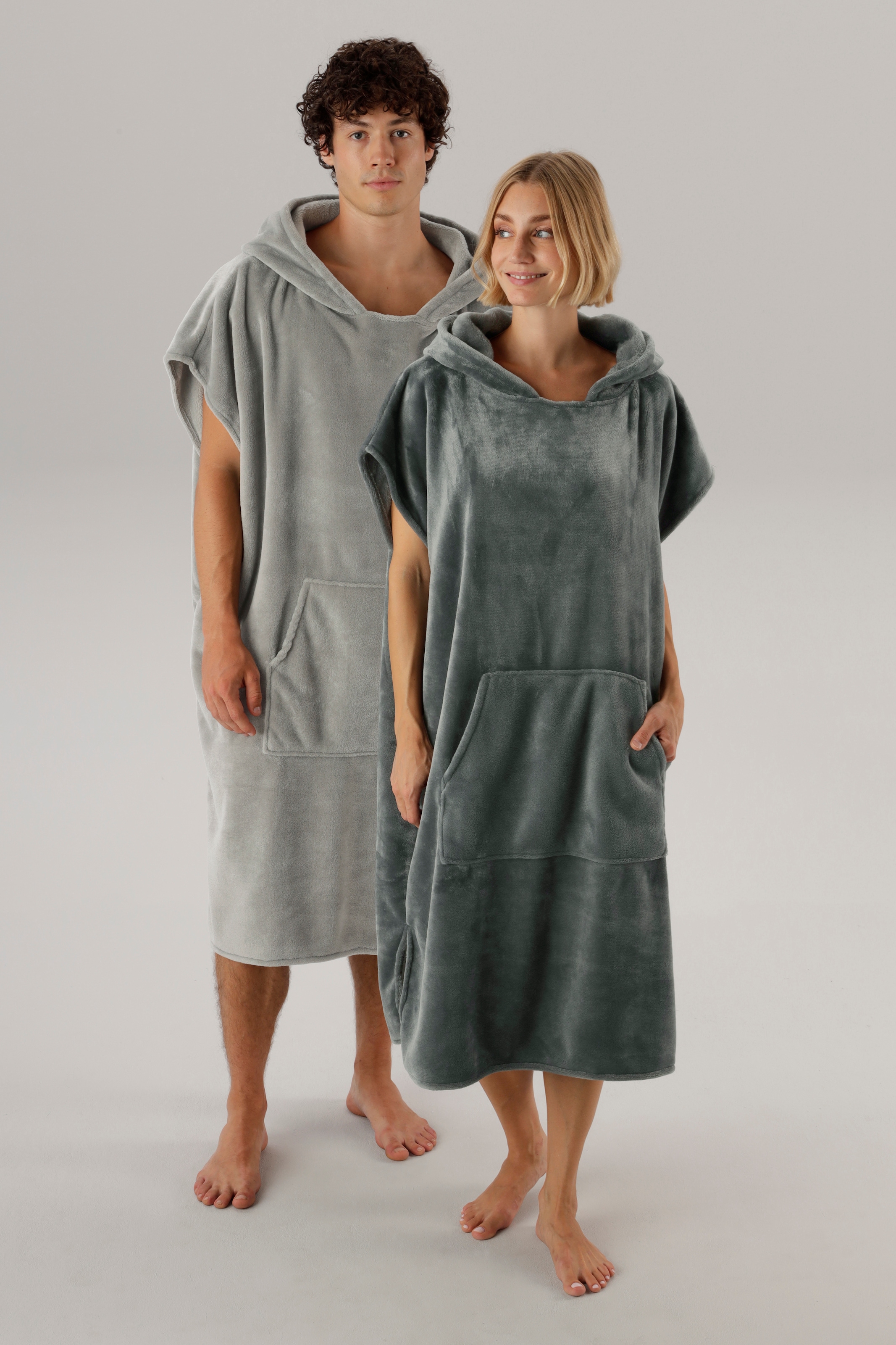 GOODproduct Badeponcho »Miia, Surfponcho ideal für Sauna, Spa & im Urlaub« 1 Stk. weich und kuschelig, plüsch, Unisex, für Damen und Herren