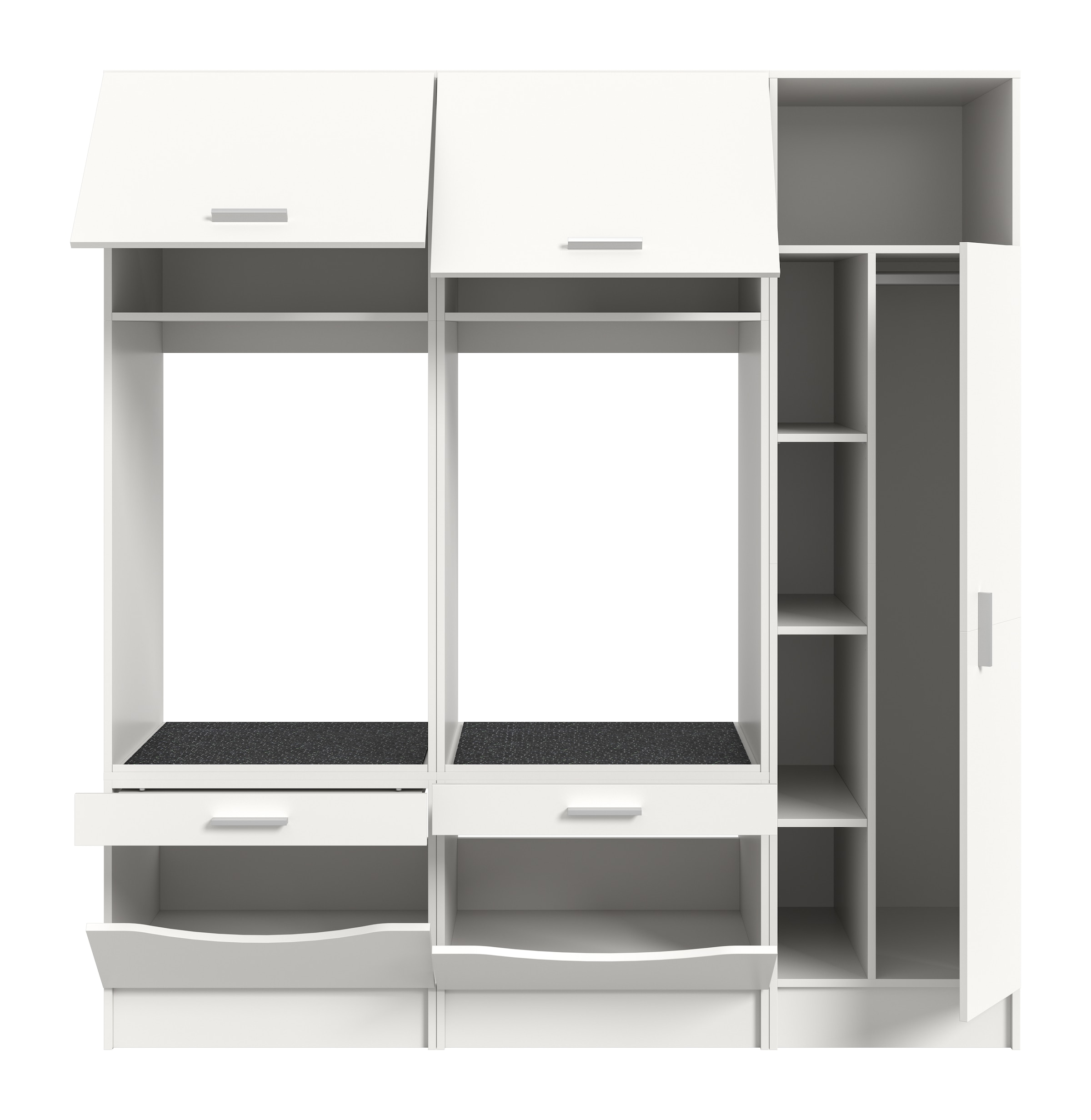 welltime Badmöbel-Set »FALAS, TOPSELLER!, 3-teilig, Hauswirtschaftsraum Set, Breite 182 cm« 2x Waschmaschinenumbau- & 1x Mehrzweckschrank, 