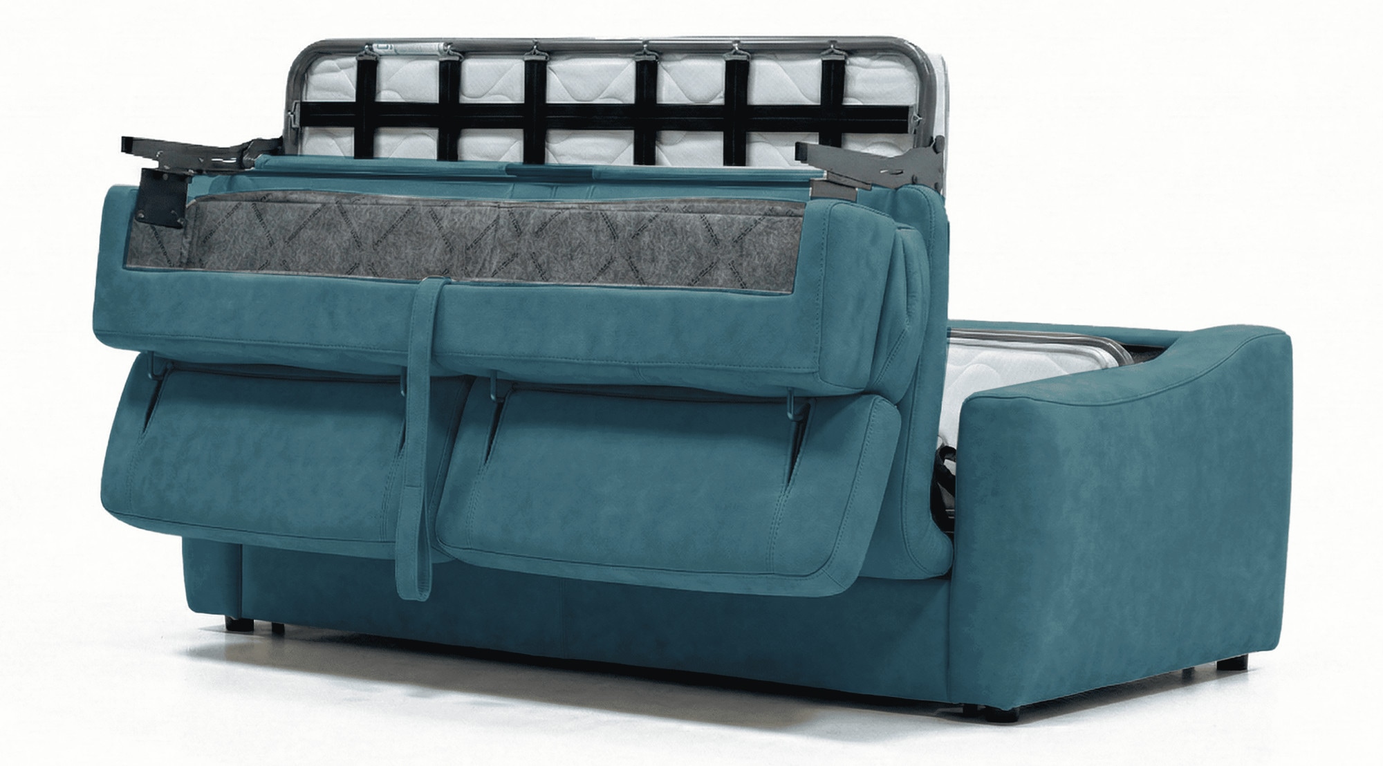 Egoitaliano Canapé-lit »STRIKE, Made in Italy-Designsofa mit Dauerschlaffunktion,Breite 195 cm« Canapé-lit, microfibre de luxe aspect cuir avec appuie-têtes réglables