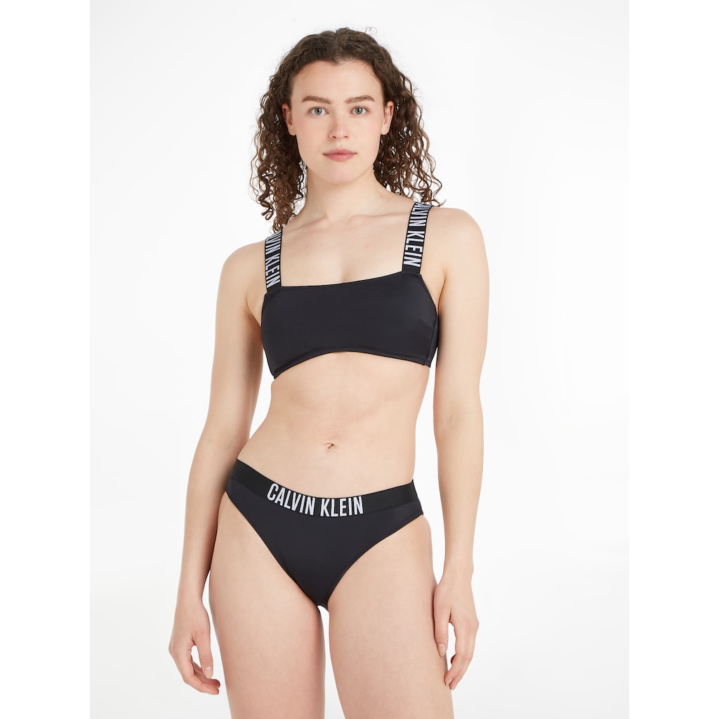 Calvin Klein Swimwear Bandeau-Bikini-Top »Classic«, mit Schriftzügen an den Trägern