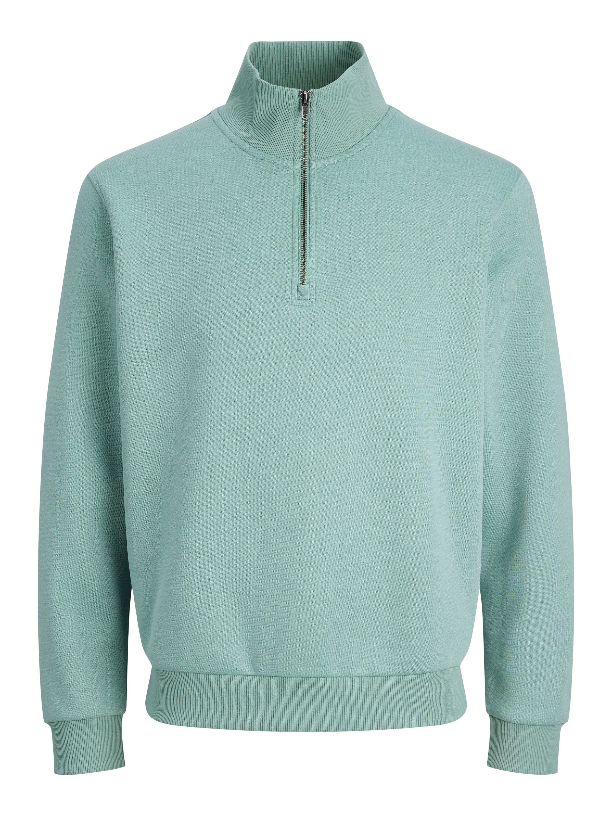 Jack & Jones Sweatshirt »JJEBRADLEY SWEAT HALF ZIP NOOS«, Materialmix, relaxed fit
