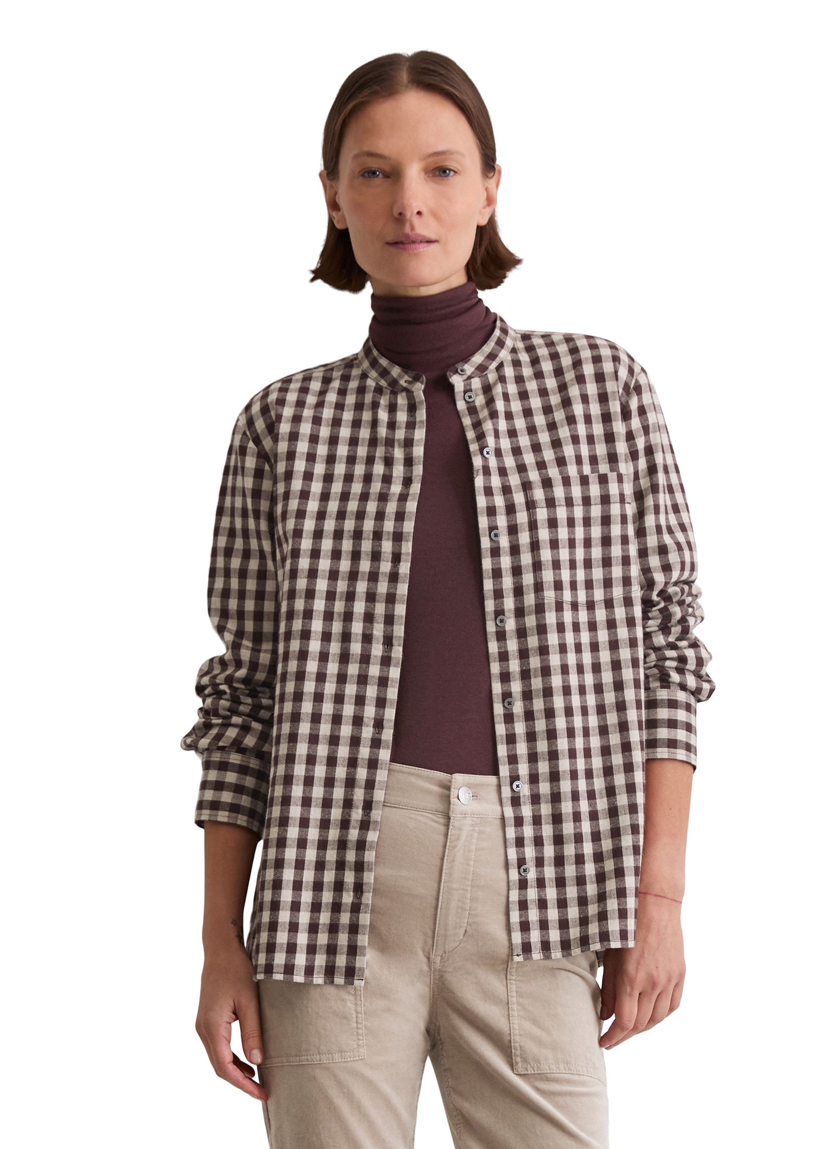 Image of Marc OPolo Karobluse "regular fit aus softem Baumwoll-Flanell"