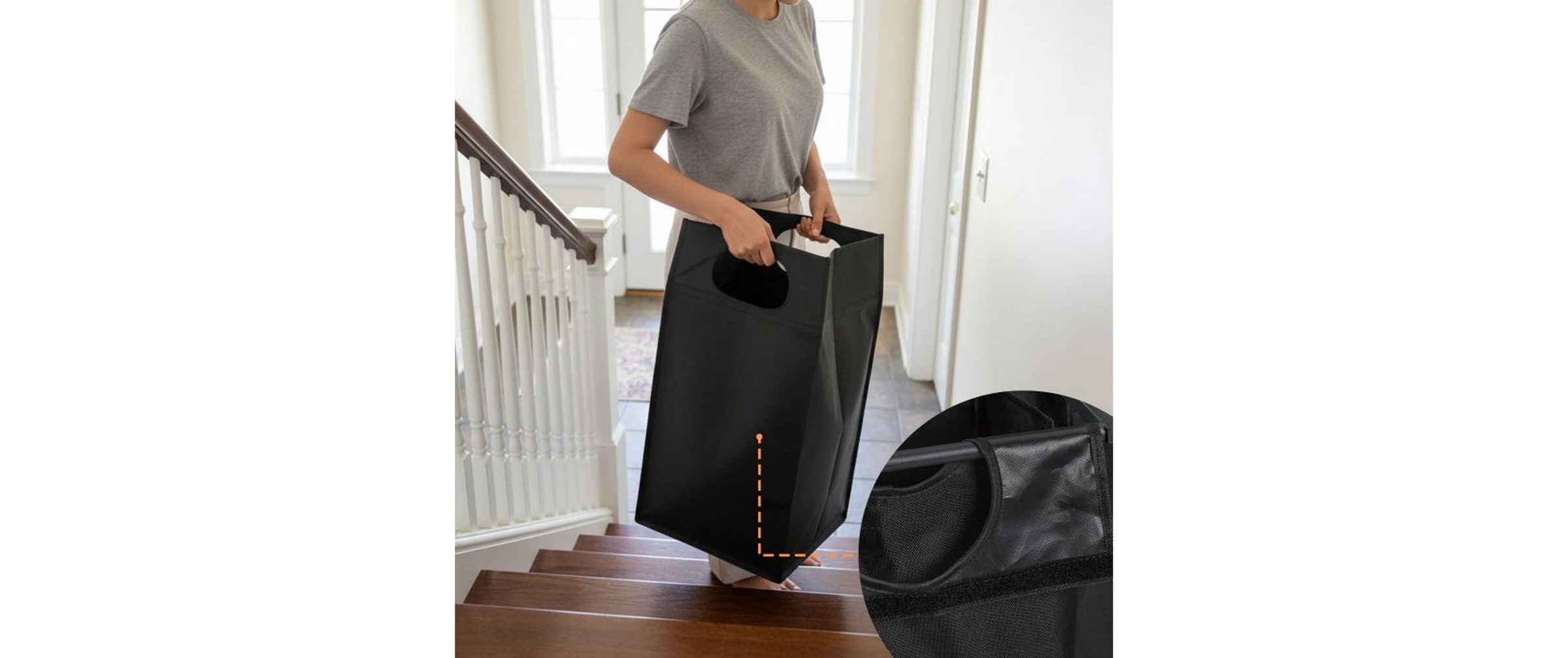 relaxdays Panier à linge »72 x 116 x 33 cm«