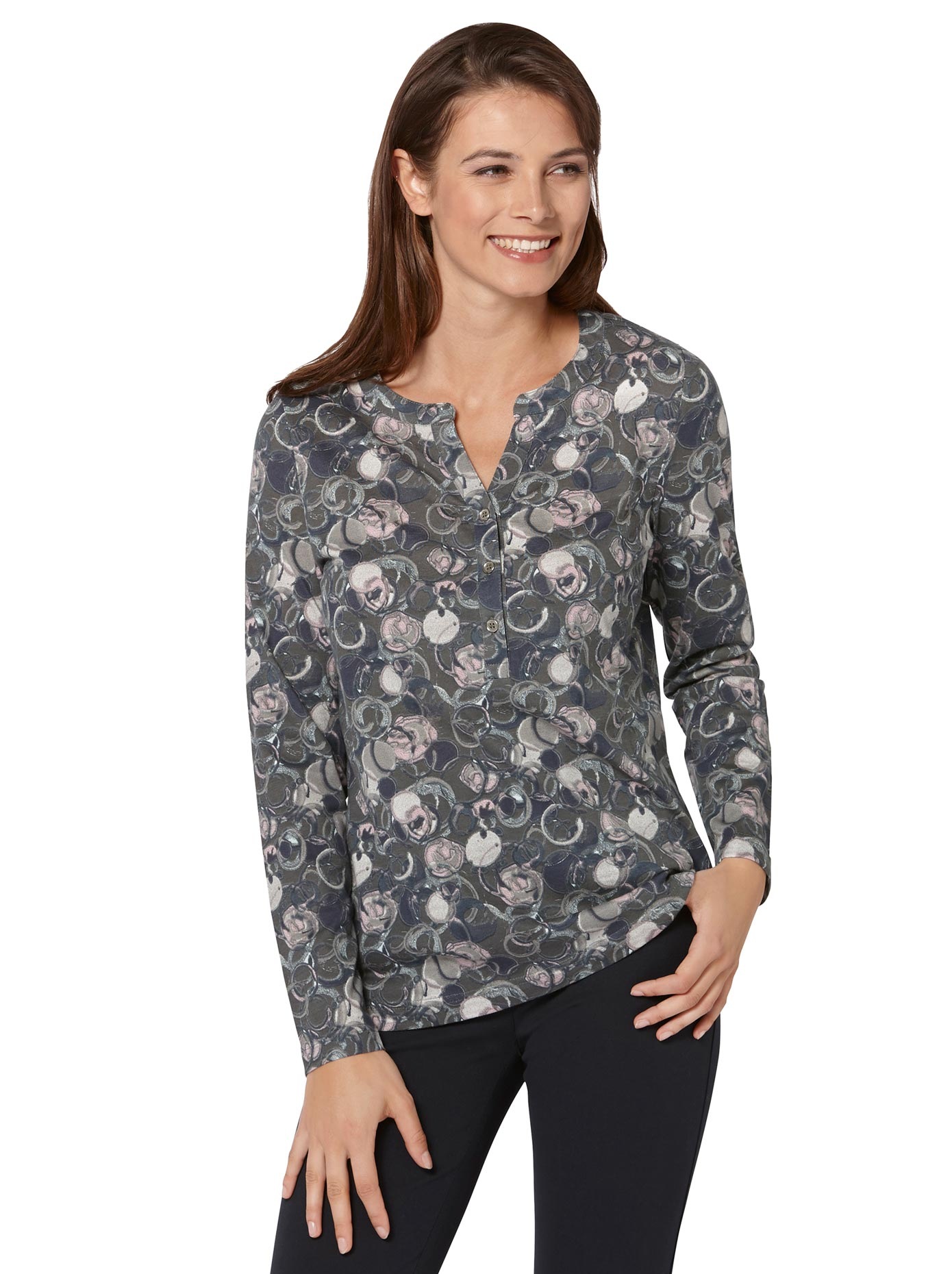 Shirt mit Kreisel-Muster