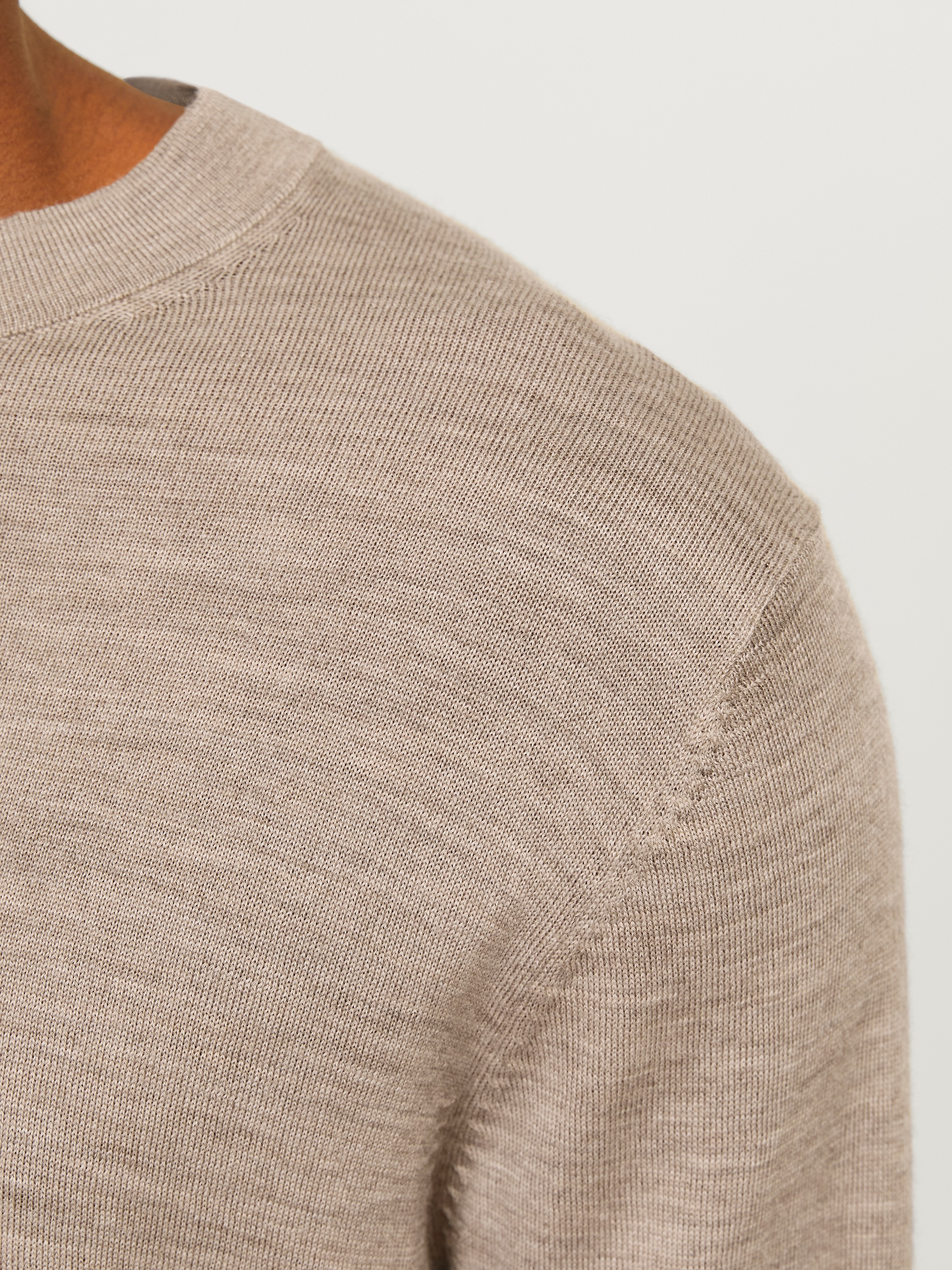 Jack & Jones Rundhalspullover »JPRBLAMARK MERINO KNIT CREW NECK LN« Wolle, regular fit