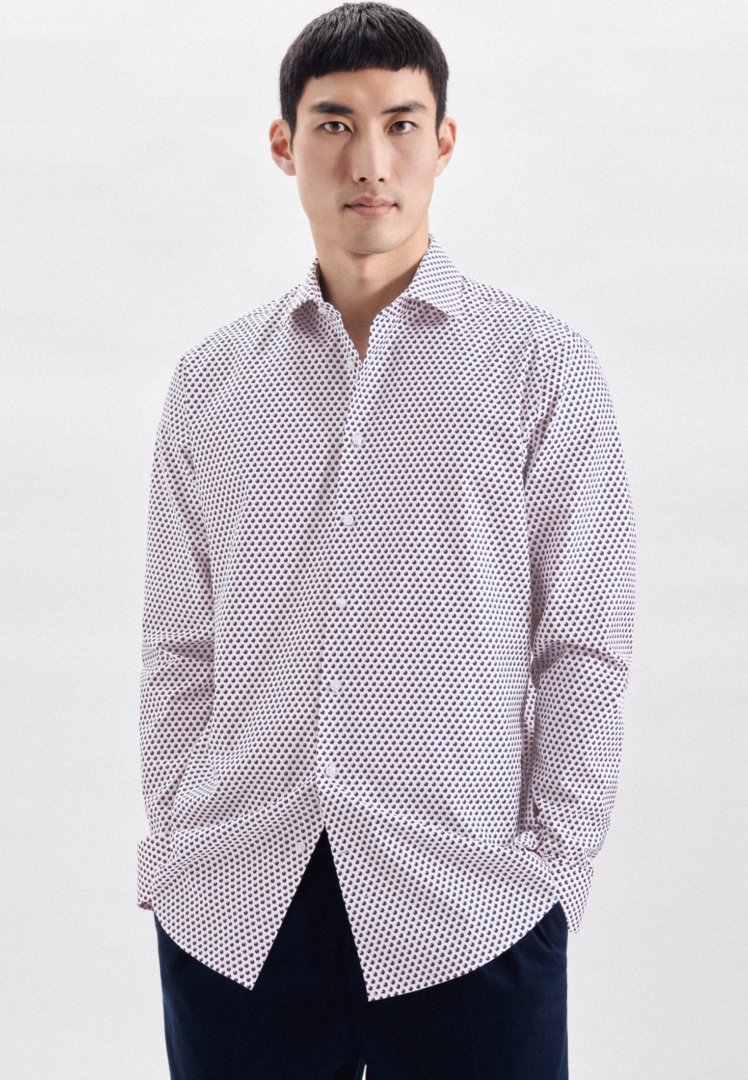 Image of seidensticker Businesshemd »Regular«, Regular fit Langarm Kentkragen Druck bei Ackermann Versand Schweiz