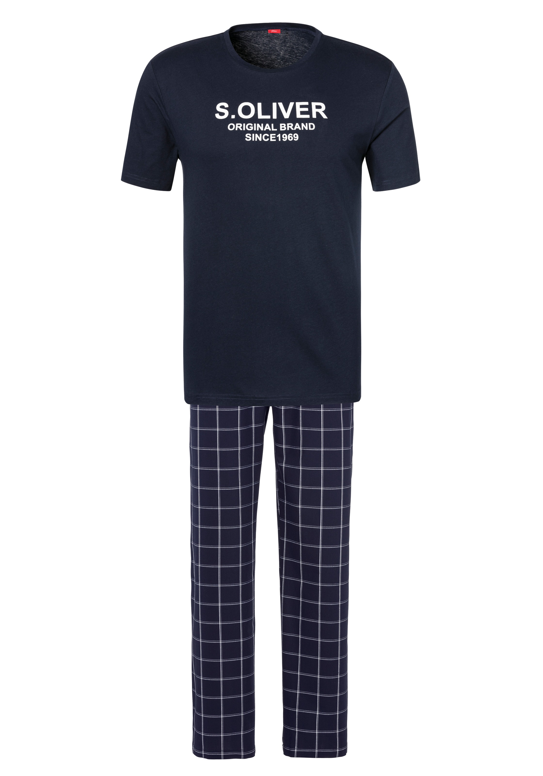Image of s.Oliver Pyjama, mit karierter Webhose bei Ackermann Versand Schweiz
