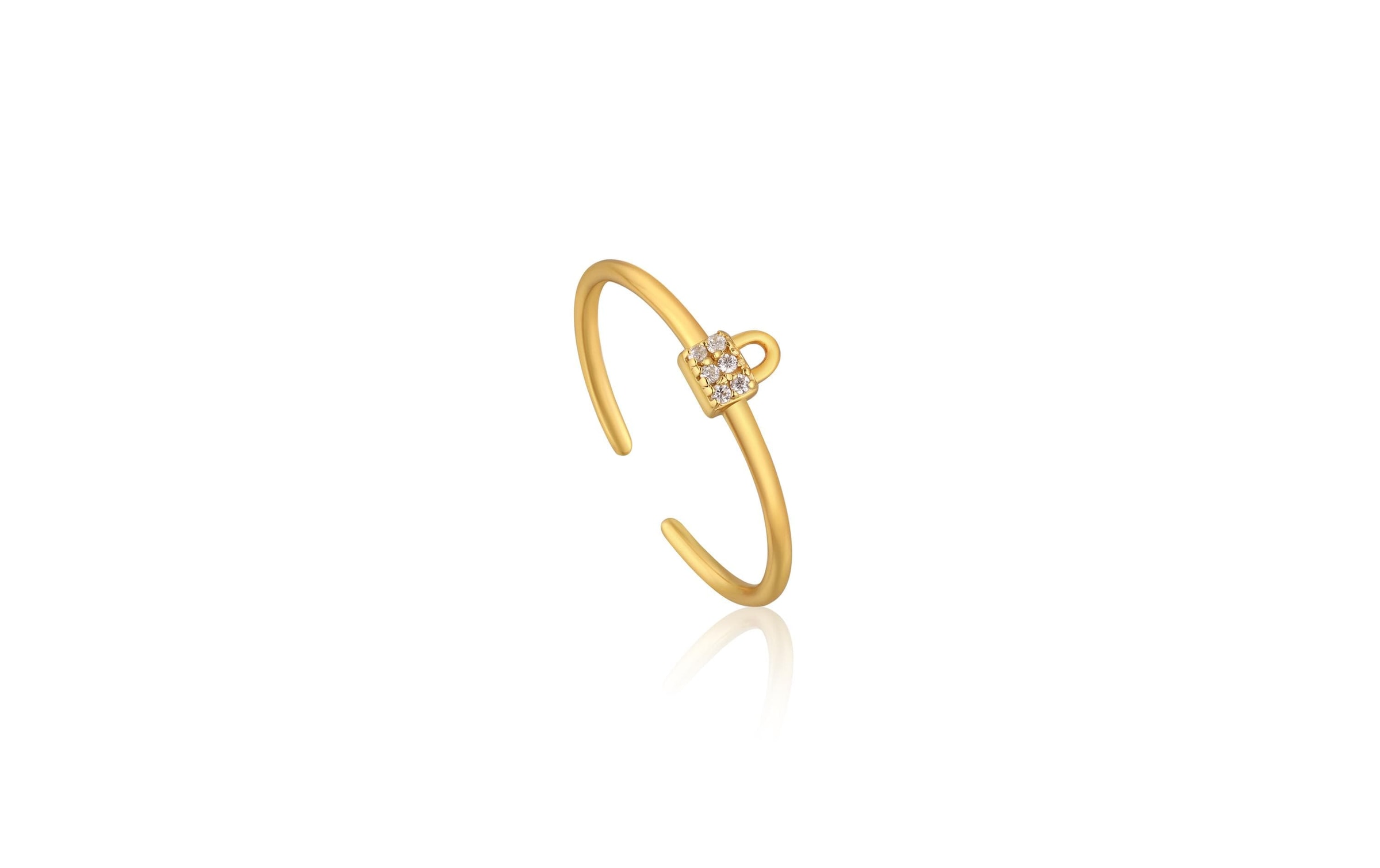 Image of Ania Haie Fingerring »Goldfarben Padlock S« bei Ackermann Versand Schweiz