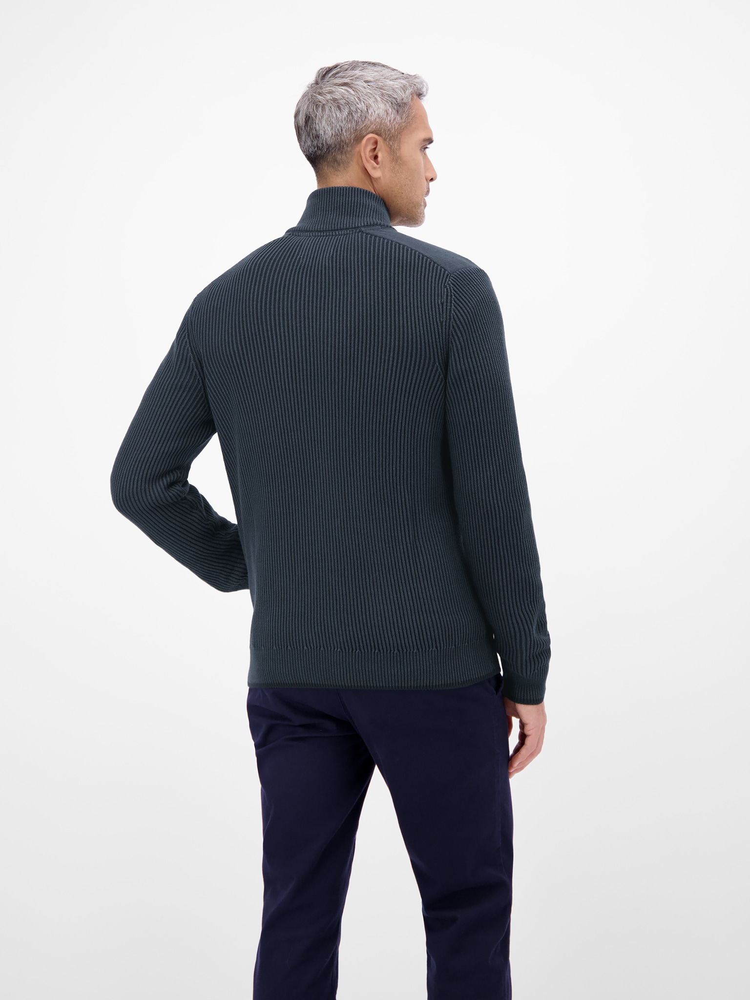 LERROS Veste en tricot mit Stehkragen und sportiver Struktur