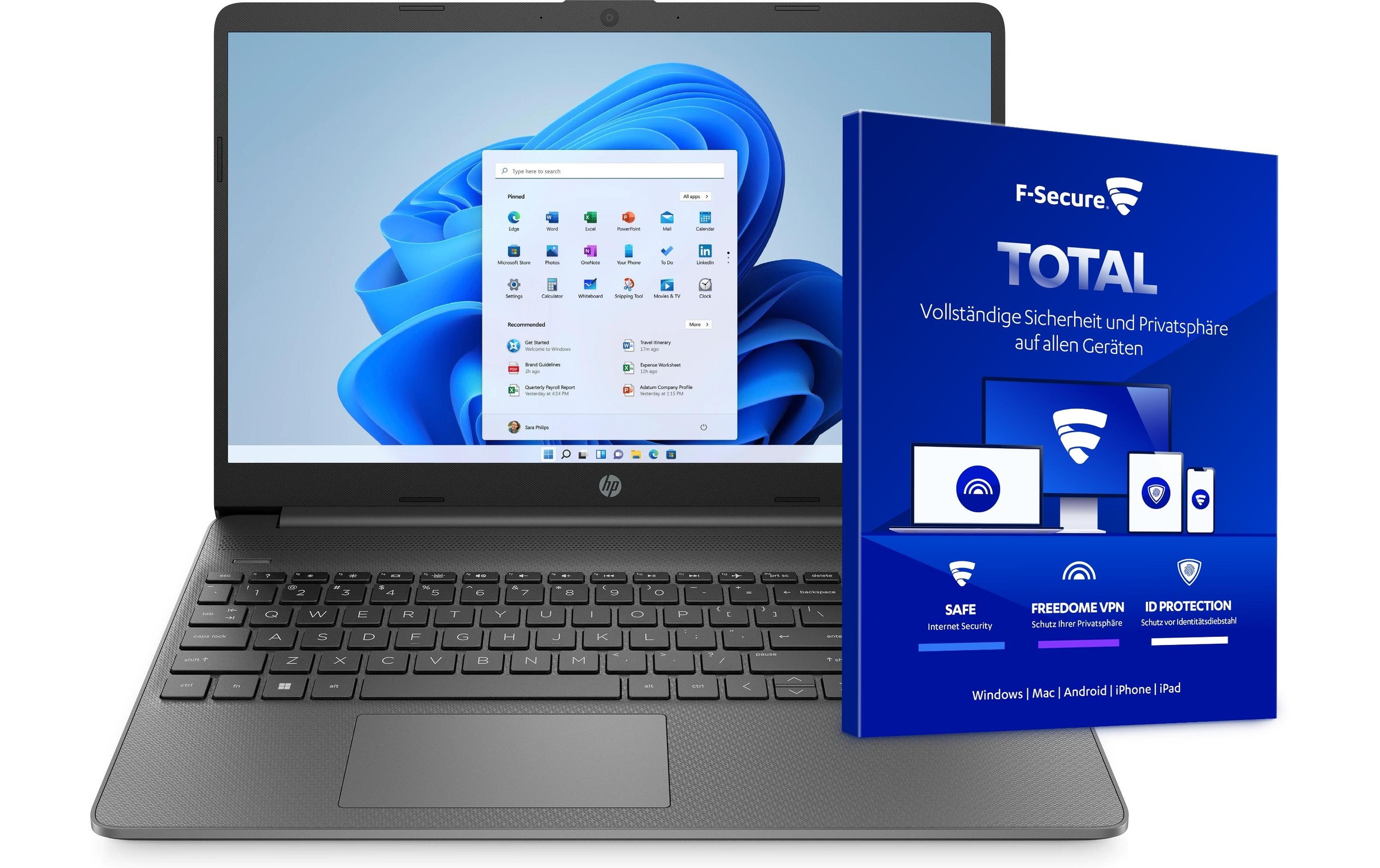 Image of HP Notebook »Laptop 15S-EQ3418NZ + F«, (39,46 cm/15,6 Zoll), AMD, Ryzen 5, Radeon Graphics, 512 GB SSD bei Ackermann Versand Schweiz