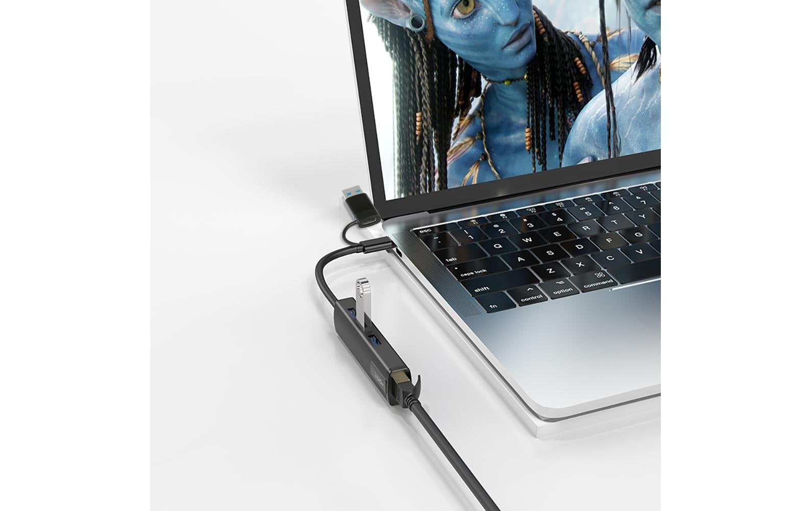 Image of onit USB-Adapter "USB-Hub C/A – 3A1RJ45"
