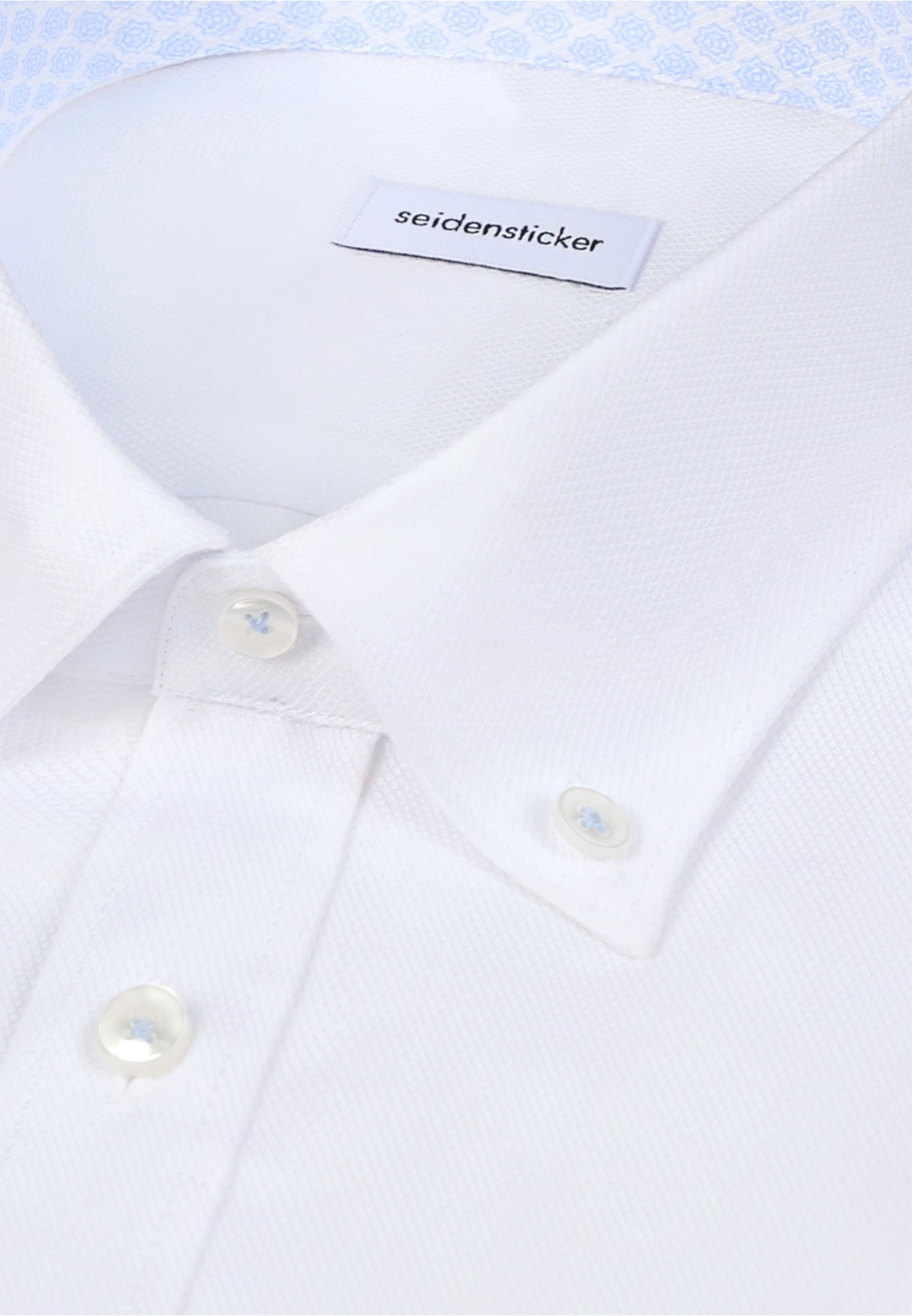 seidensticker Businesshemd »Schwarze Rose« Comfort 1/2 Button-Down-Kragen Struktur
