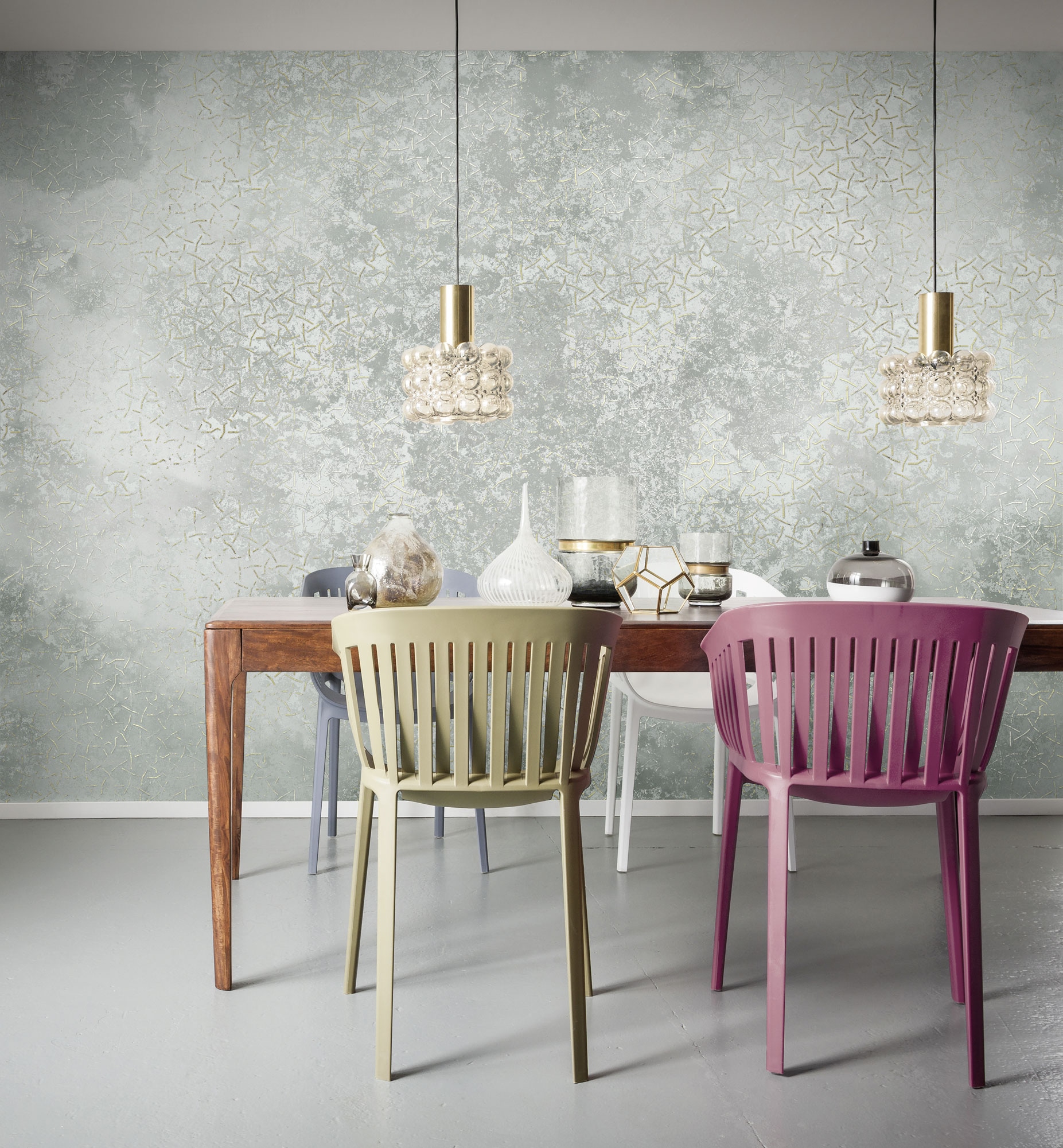 Komar Fototapete »Digitaldruck Vlies - Obfuscated Ornament - Grösse 400 x 250 cm«, bedruckt-floral-geblümt-gemustert-tropisch, Wohnzimmer, Schlafzimmer
