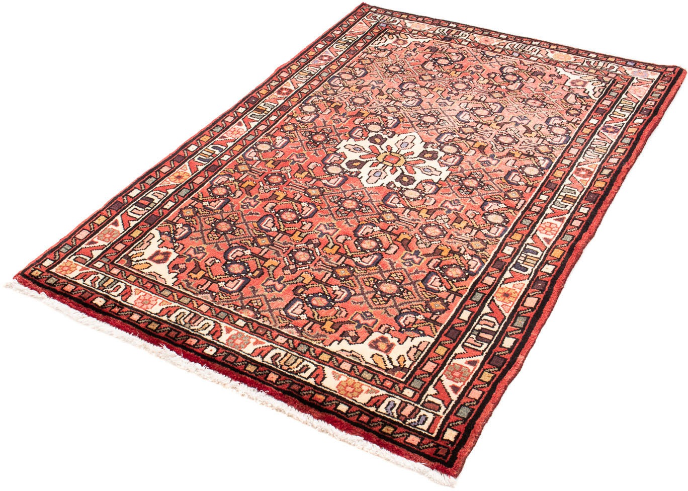 Image of morgenland Orientteppich »Perser - Nomadic - 153 x 107 cm - hellrot«, rechteckig, 10 mm Höhe, Wohnzimmer, Handgeknüpft, Einzelstück mit Zertifikat bei Ackermann Versand Schweiz