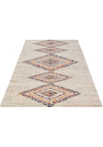 MINT RUGS Hochflor-Teppich »ANDARA«, rechteckig, 30 mm Höhe, Boho Design, besonders... kaufen