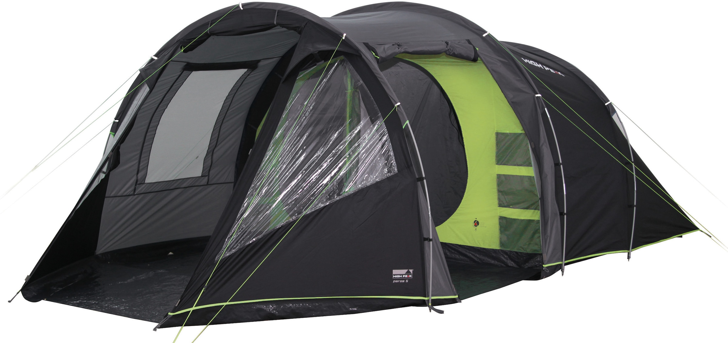High Peak , Tunnelzelt »Paros 5« 5 Personen Set, mit Transporttasche , grün