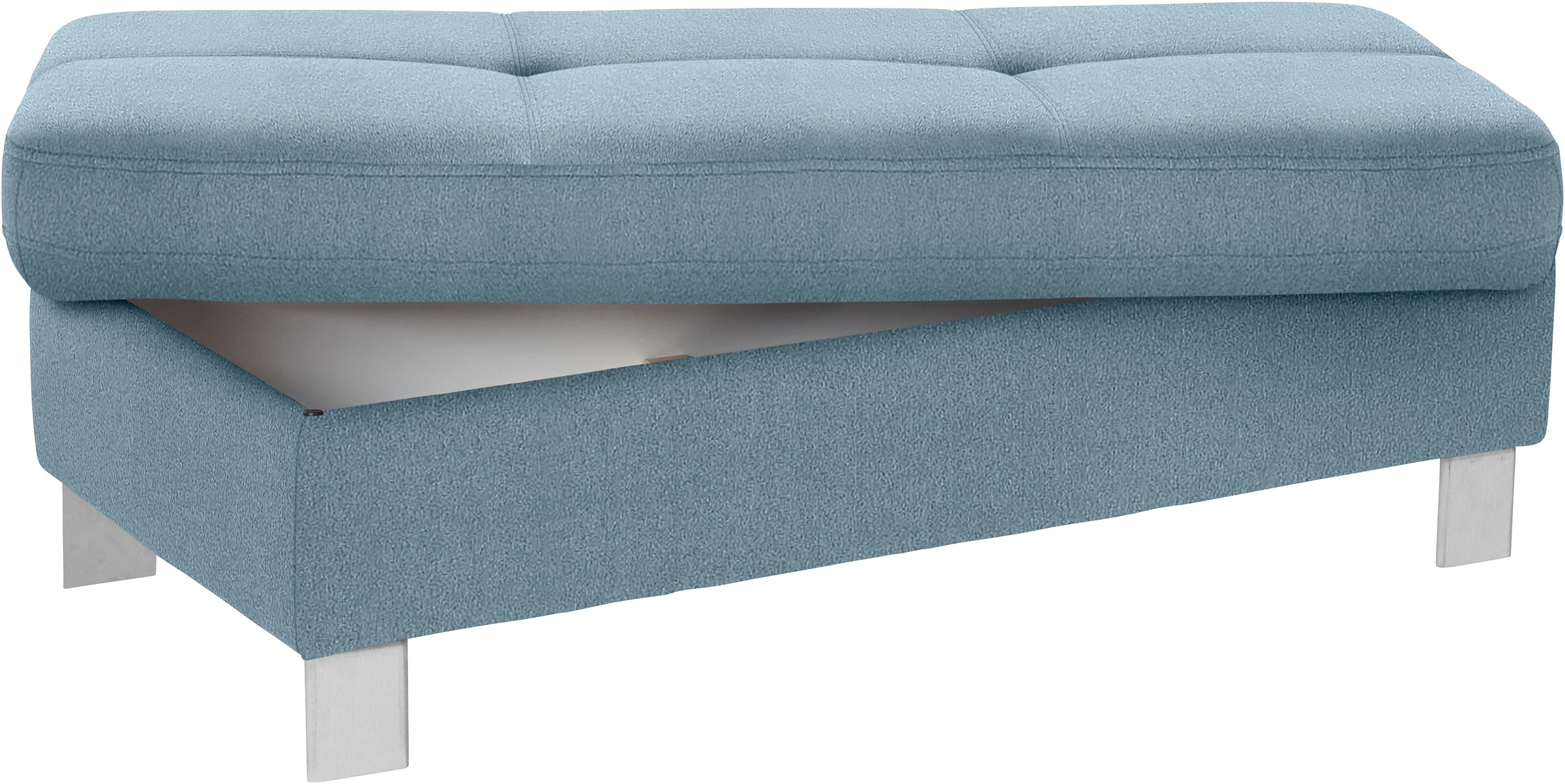 exxpo - sofa fashion Hocker »Fiji Bankhocker mit Staufach unter der Sitzfläche« elegant modern mit toller Detailverarbeitung