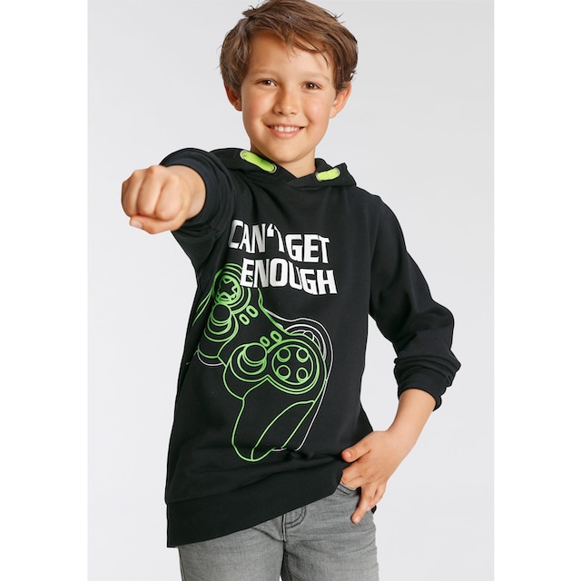 Modische KIDSWORLD Kapuzensweatshirt »CAN´T GET ENOUGH - Spruch« ohne  Mindestbestellwert shoppen