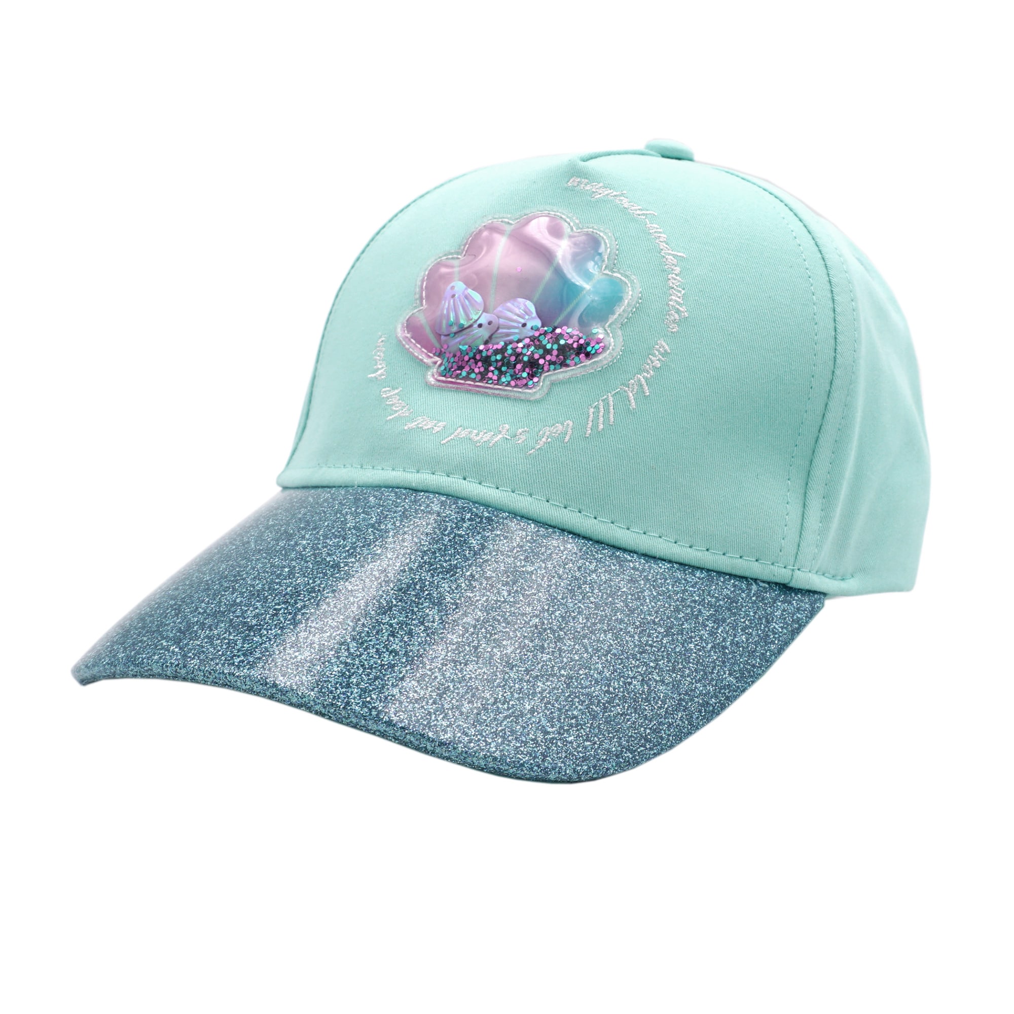 MAXIMO Casquette de baseball interaktives Muschel-Patch, mit Glitzer, Baumwolle