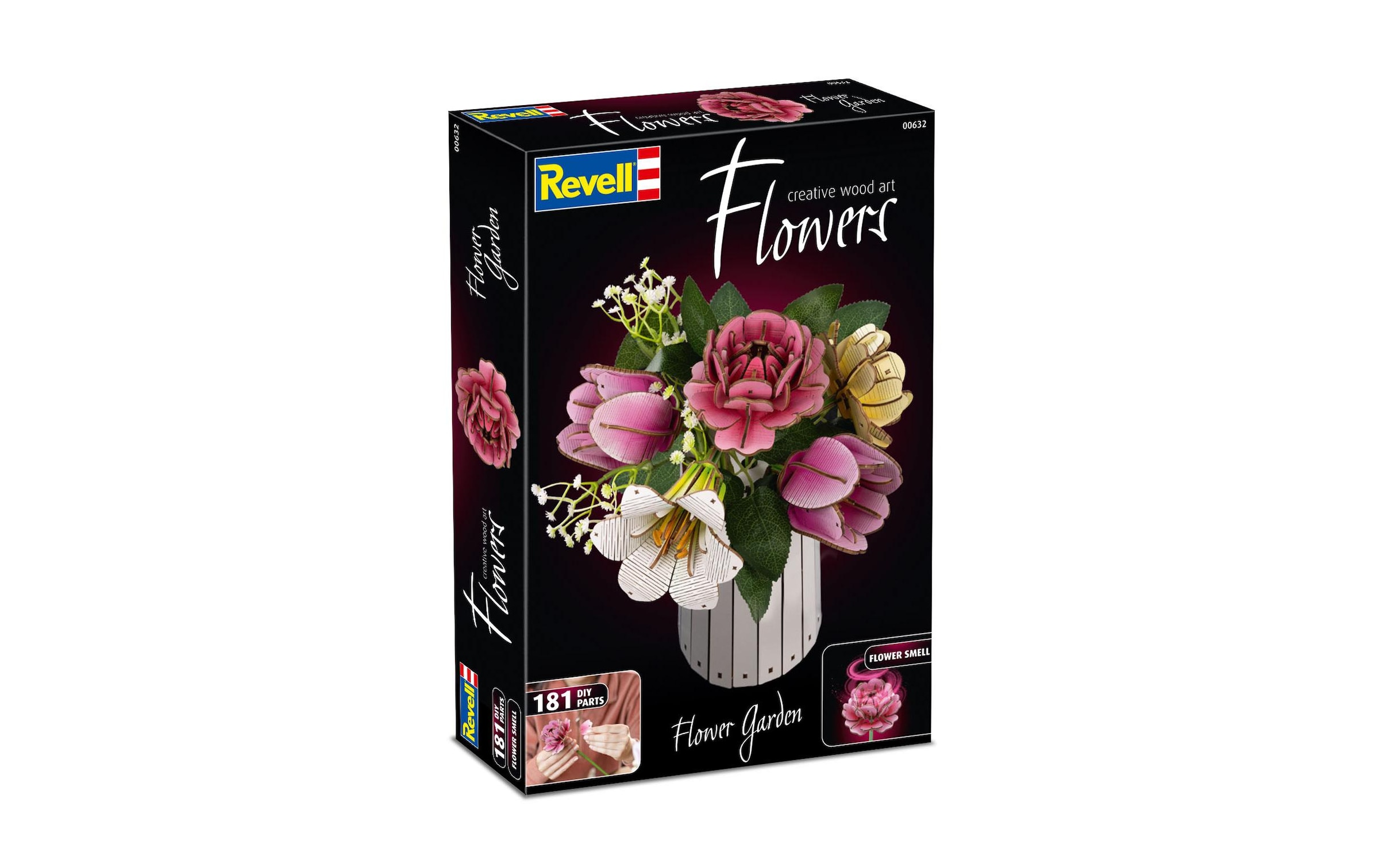 Revell® Modellbausatz »Flower Garden Holz, mit Vase und Duft« 181 Stk. tlg.