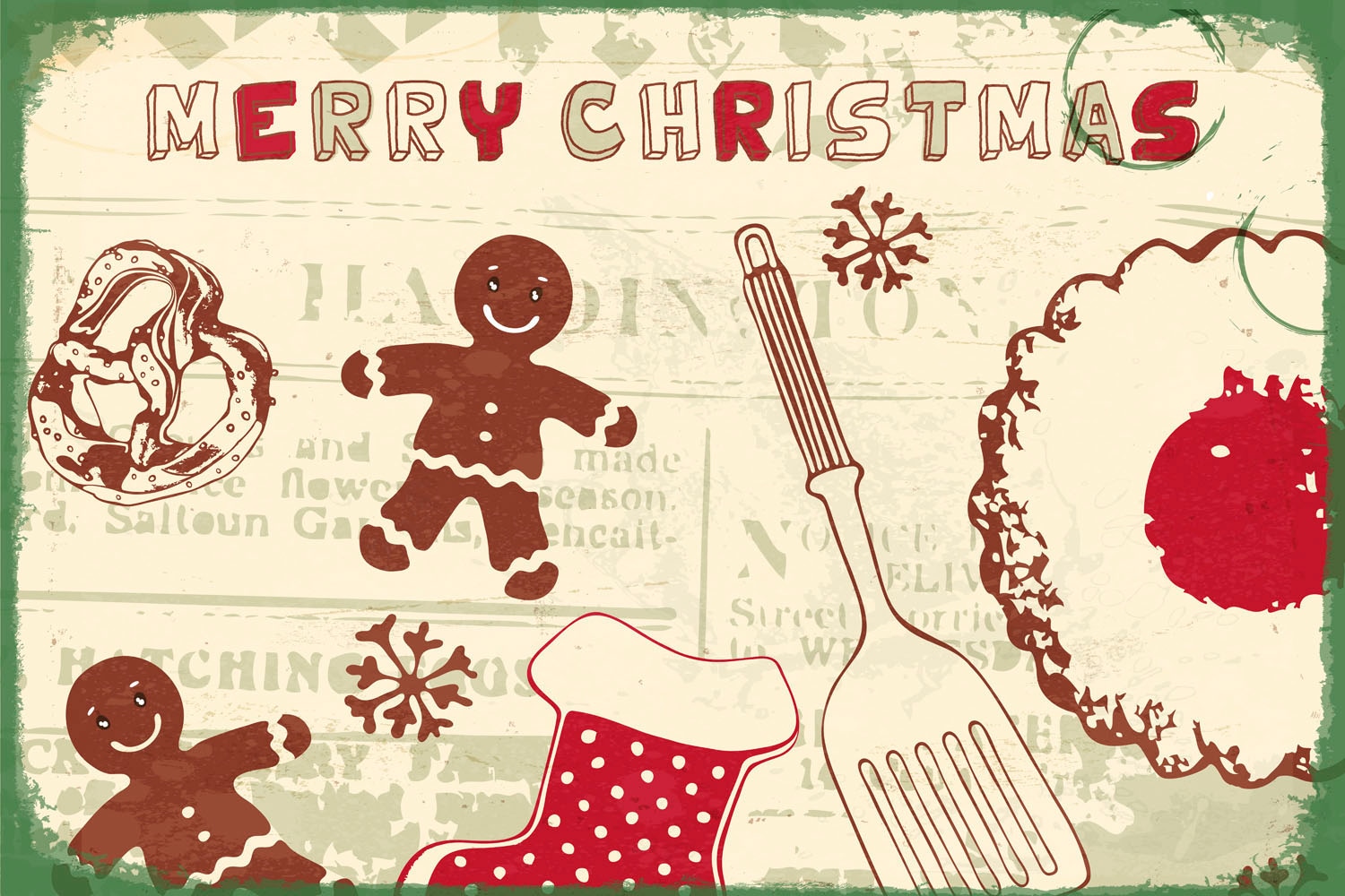 queence Metallbild »Merry Christmas«, Schriftzüge-Schriftzug-Weihnachten, (1 St.), Stahlschilder