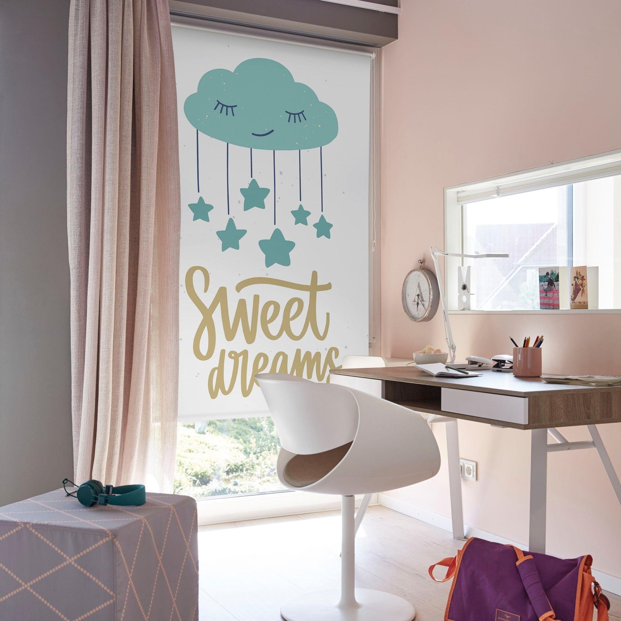 Image of Lüttenhütt Seitenzugrollo »Sweet Dreams«, verdunkelnd, ohne Bohren, Kinderrollo im Fixmass bei Ackermann Versand Schweiz