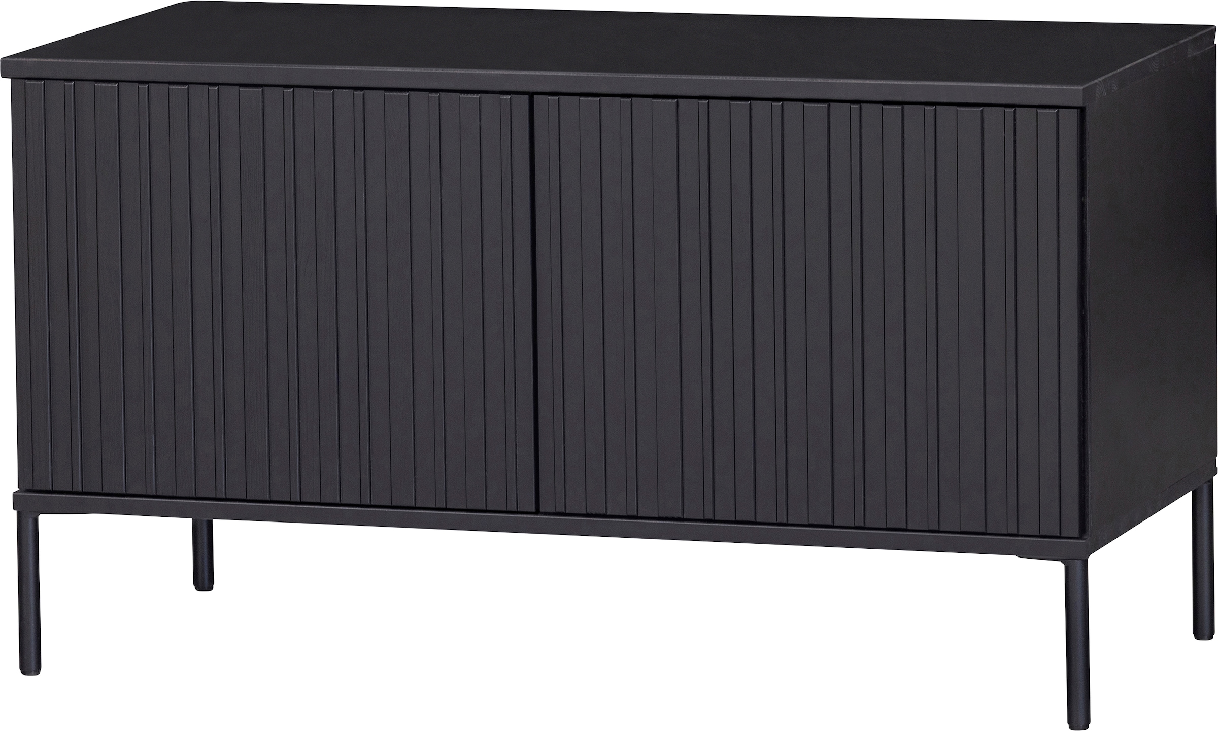 WOOOD Sideboard »New Gravure FSC® Mix holz mit Druckmechanismus H 56 x B 150 x T 44 cm« Kommode Höhe 56 cm, mit grafischen Relieftüren, viel Stauraum
