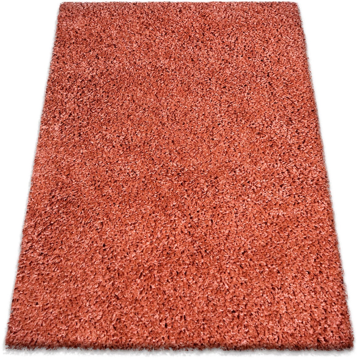 Hochflor-Teppich »Jara«, rechteckig, Shaggy, Uni Farben, weiche Qualität, Wohnzimmer