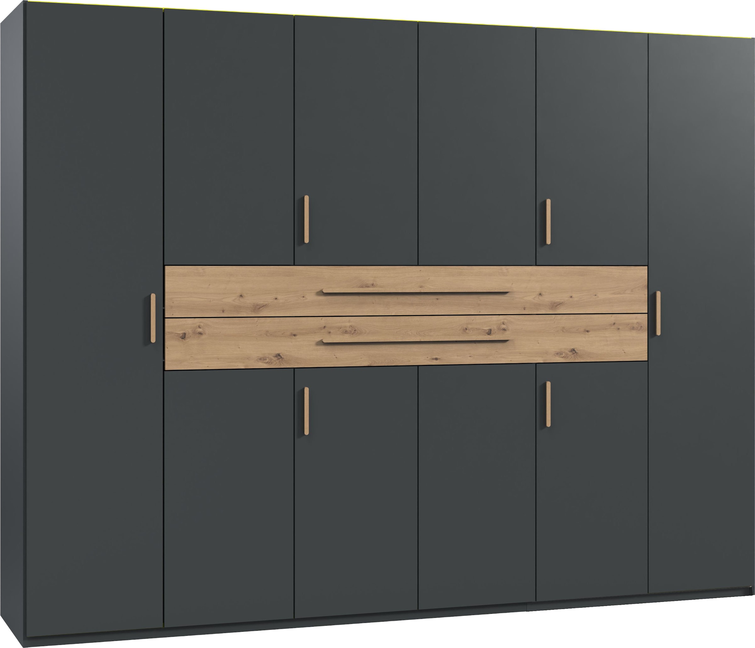 Image of Wimex Drehtürenschrank "Digit, erhältlich in den Breiten 180cm, 225cm oder 270cm" Schlafzimmer Schrank Bestseller in moderner Optik, Kleiderschrank inkl. zwei Schubkästen in zentraler Höhe