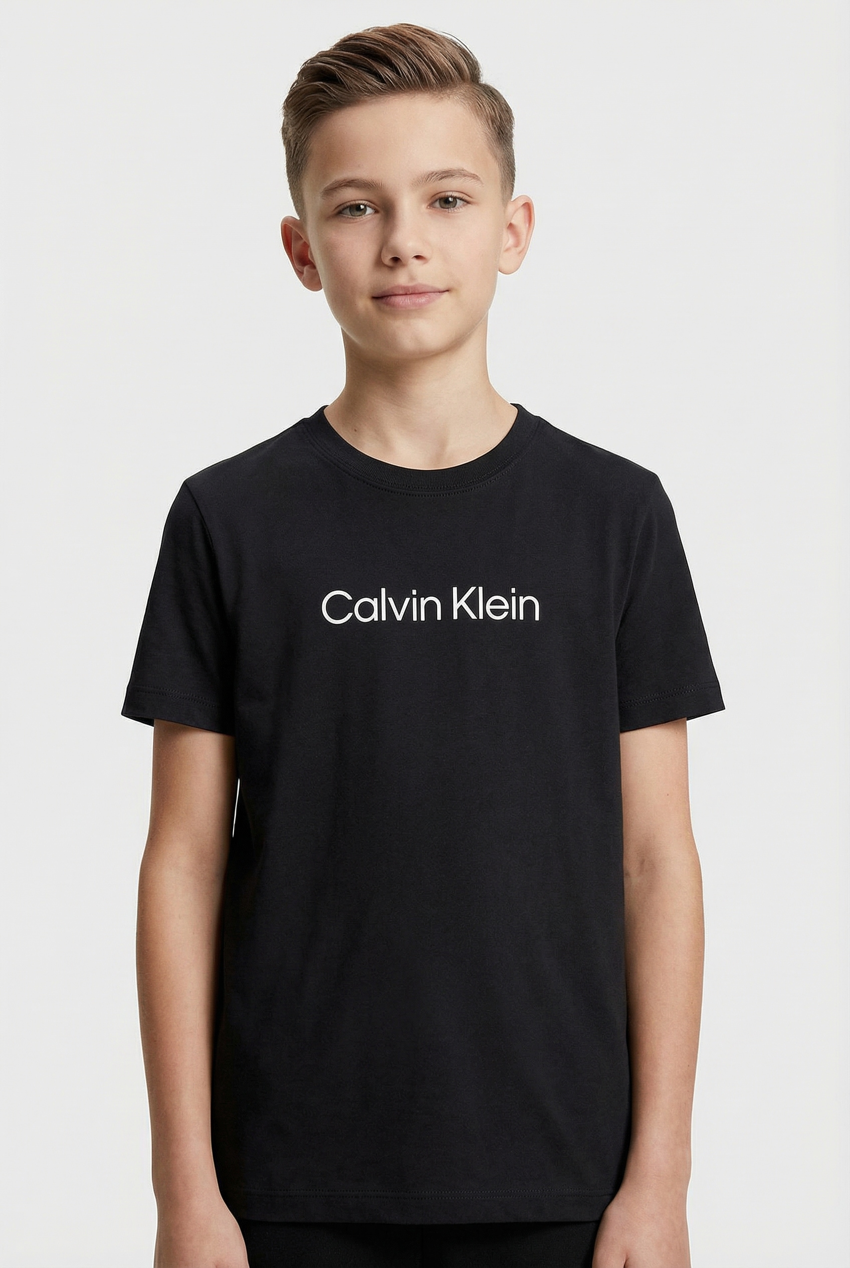 Calvin Klein Jeans T-shirt »Institutional 2-Pack T-Shirt« pour enfants jusqu'à 16 ans avec inscription logo