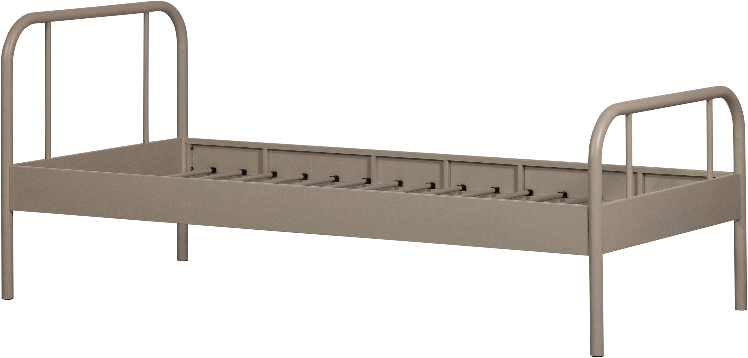 WOOOD Bettgestell »Mata Stahlrahmen pulverbeschichtet, H 90 x B 208 x T 95 cm« Matratzenmass 90x200 cm, einfach zu montierbar, Pfleiglicht