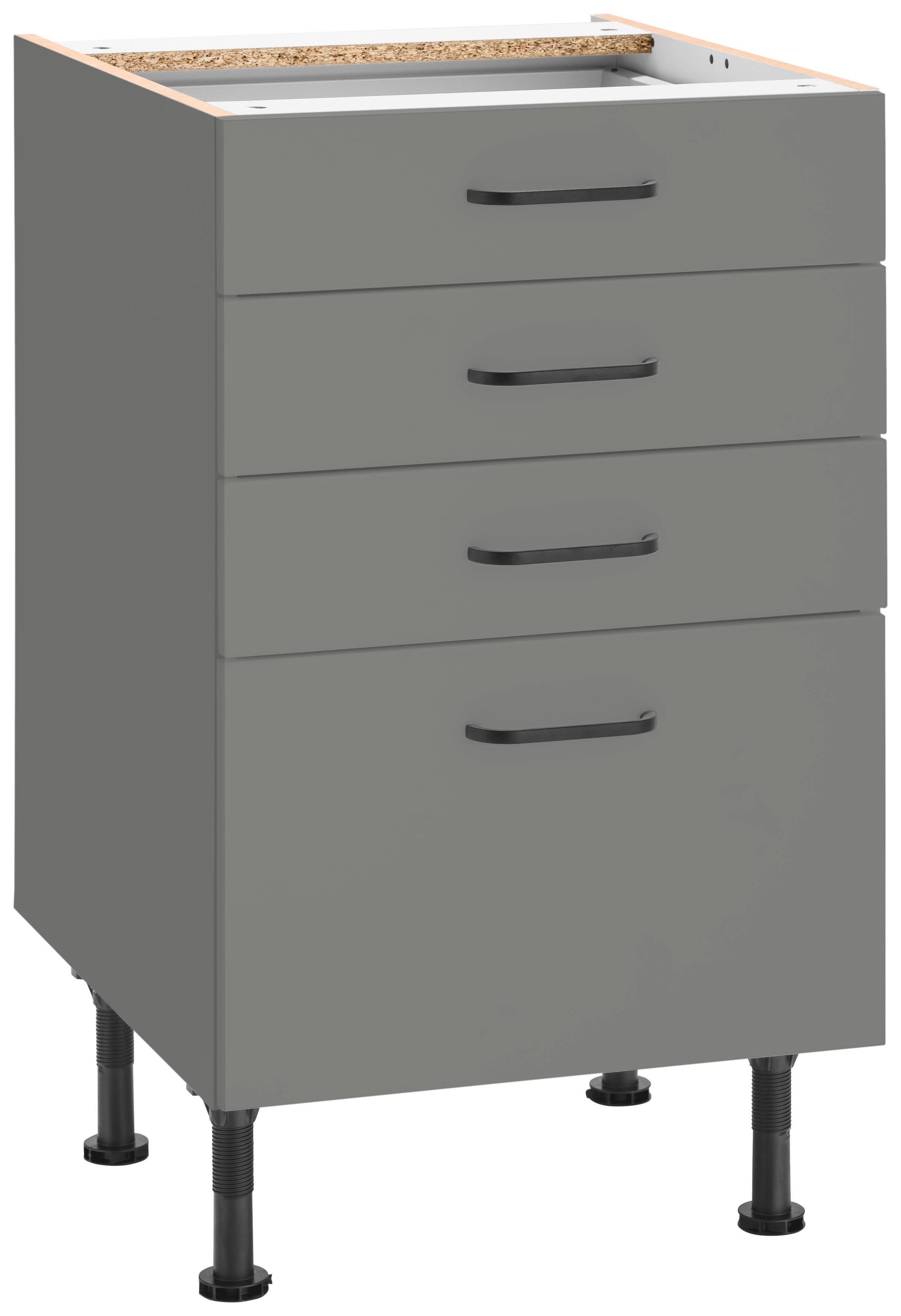 Image of OPTIFIT Unterschrank »Elga«, mit Soft-Close-Funktion, Vollauszügen, höhenverstellbaren Füssen und Metallgriffen, Breite 50 cm bei Ackermann Versand Schweiz