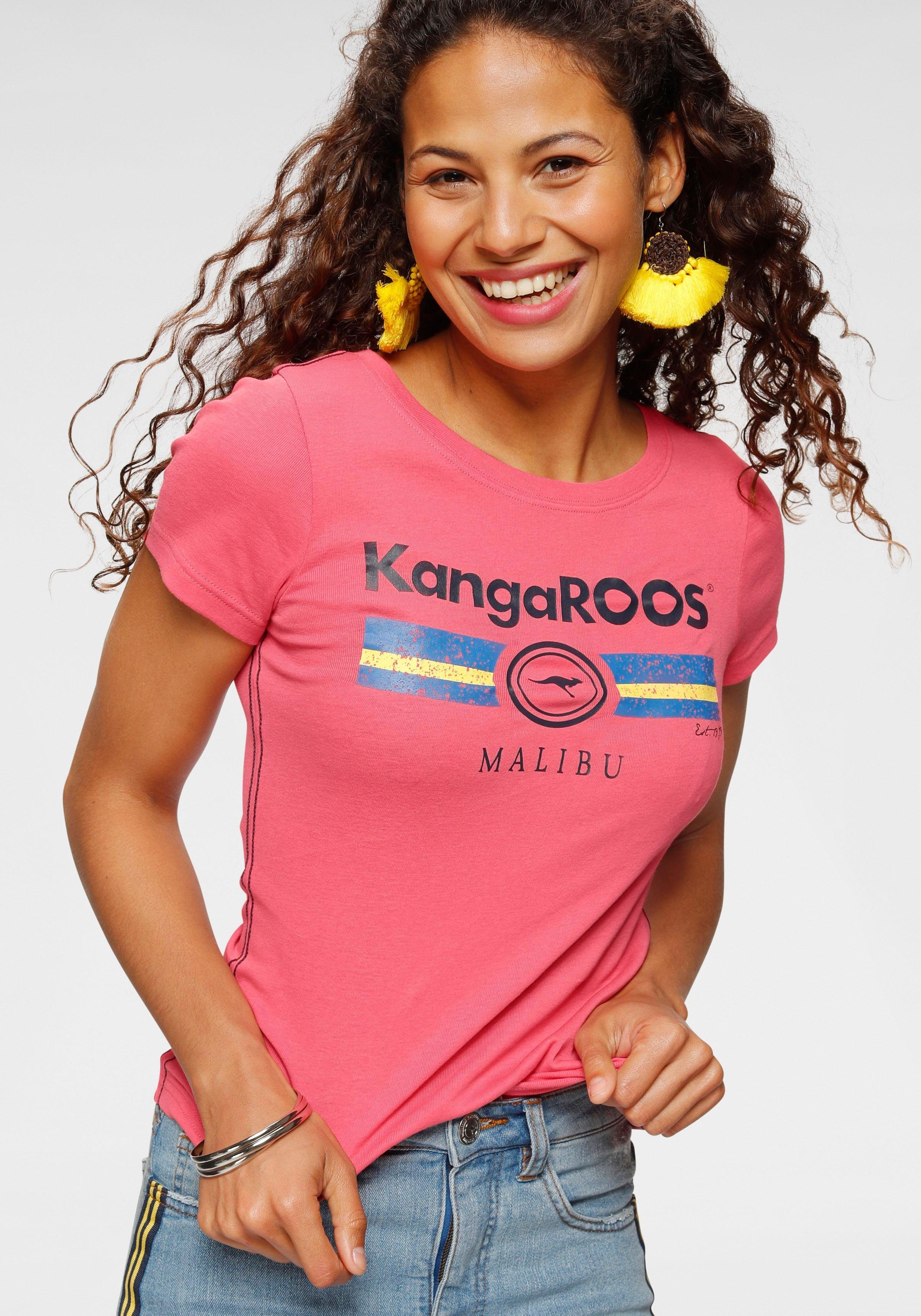 KangaROOS T-Shirt, mit Label Metallic Print-Kangaroos 1