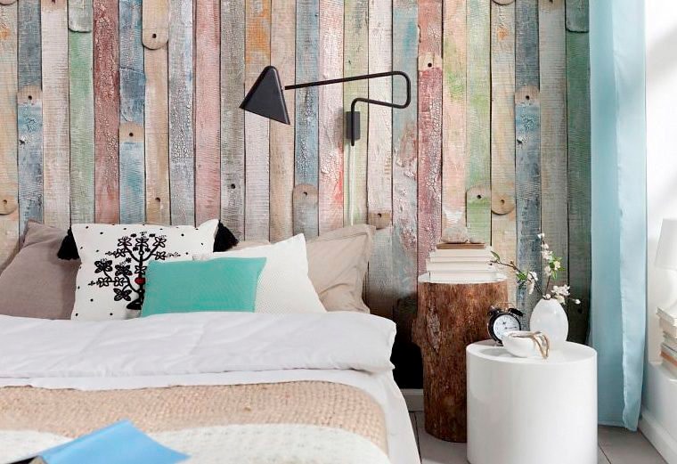 Komar Papier peint photo »Vintage Wood - Grösse 184 x 254 cm« imprimé Wohnzimmer, Schlafzimmer