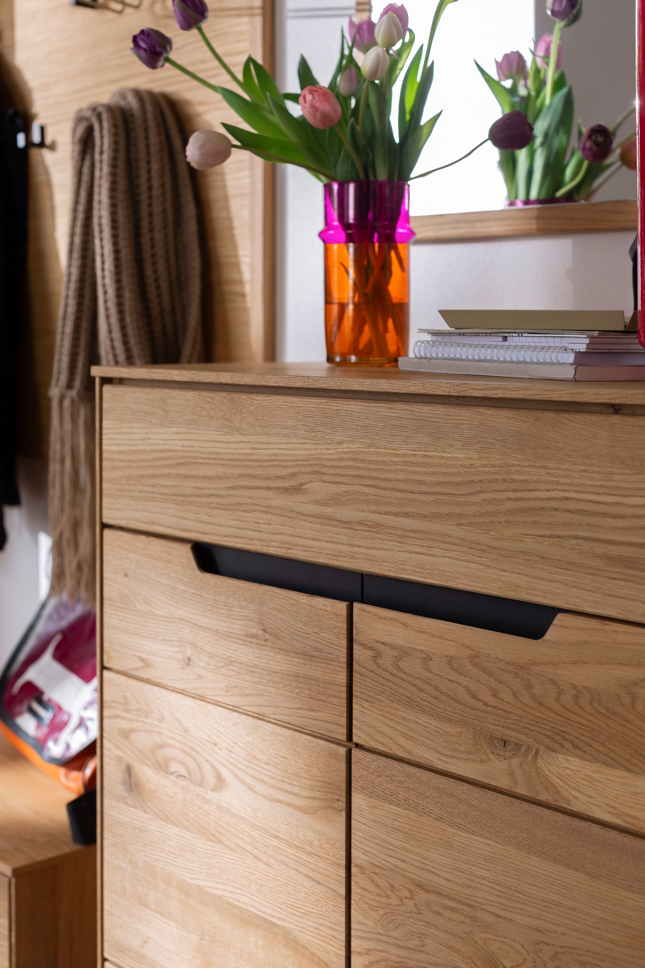 MCA living Schuhschrank »Araya Kommode,Schubladenkommode,Flurkommode,Breite 79 cm« Set, 1 Stück, 1 Stk. tlg. Schubkasten,Türen gedämpft,2 Einlegböden,FSC-Mix,Made in Europe