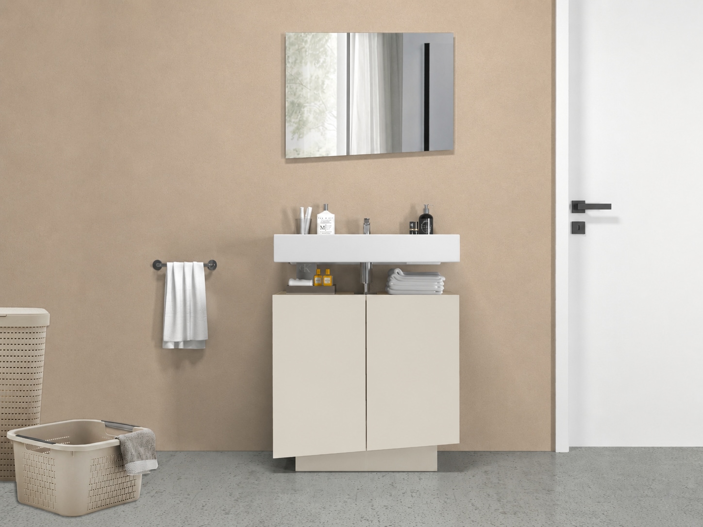 welltime Badspiegel »Vela, Spiegel in zwei Breiten 55 und 75 cm« Breite 55 cm-Passend zur Serie Vela