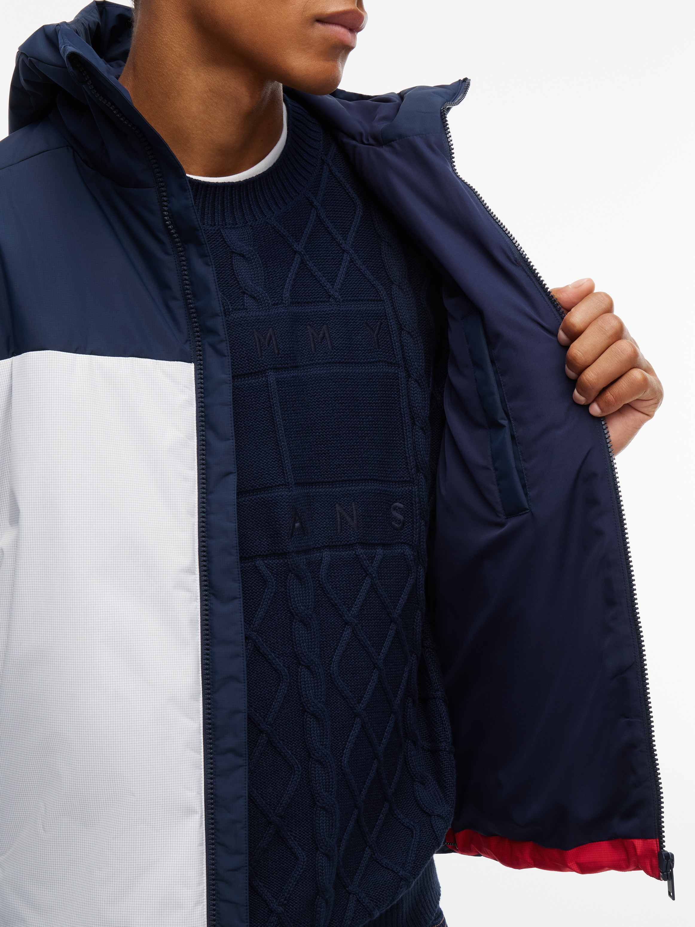 Tommy Jeans Outdoorjacke mit Kapuze Freizeitjacke, Übergangsjacke, Regular Fit, Kapuze