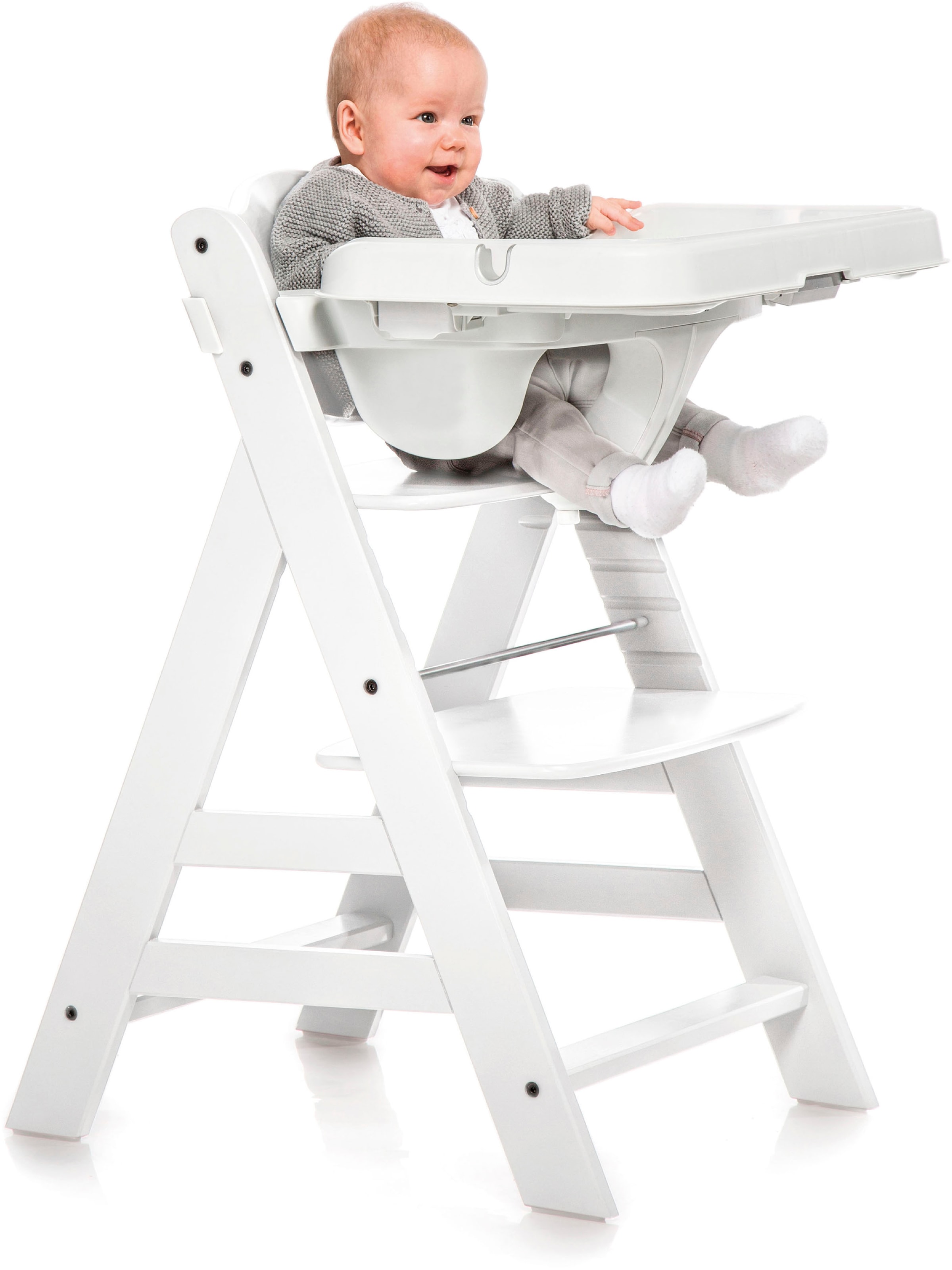 Hauck Plateau de chaise haute »Alpha Tray Tischaufsatz, weiss« für Hochstühle Alpha+ und Beta+