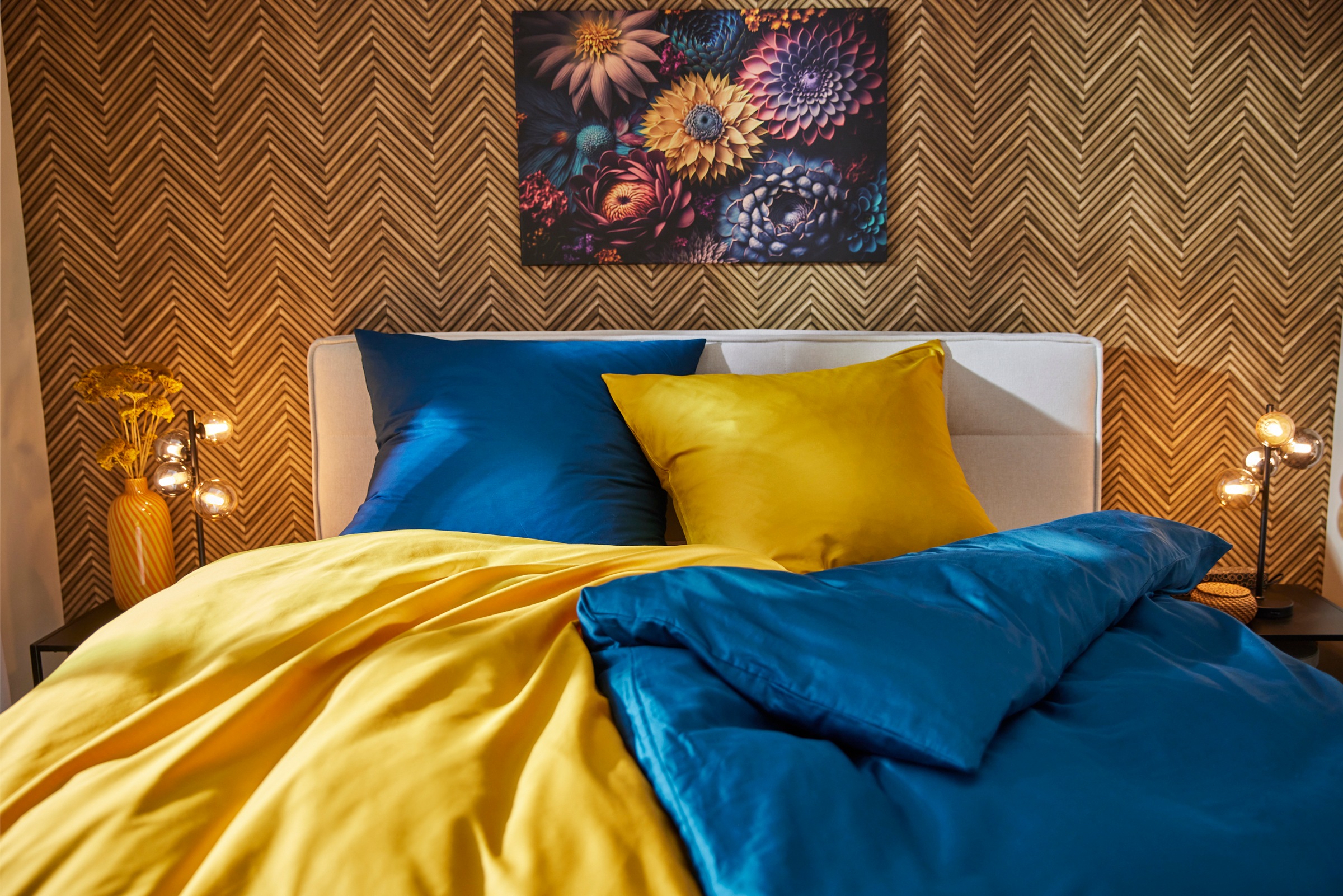 CASATEX Bettwäsche »Uni«, Uni Design, Reissverschluss, tolle Farben