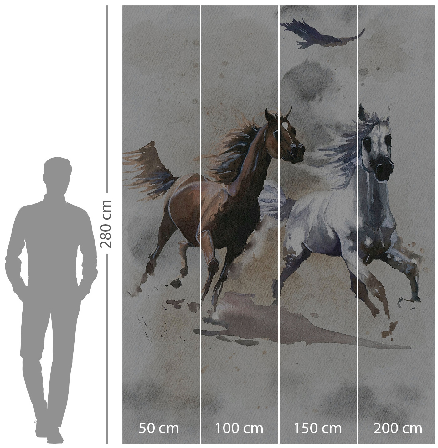 Komar Papier peint intissé »Digitaldruck Vlies -  Wild Ride - Grösse 200 x 280 cm« imprimé Kinderzimmer