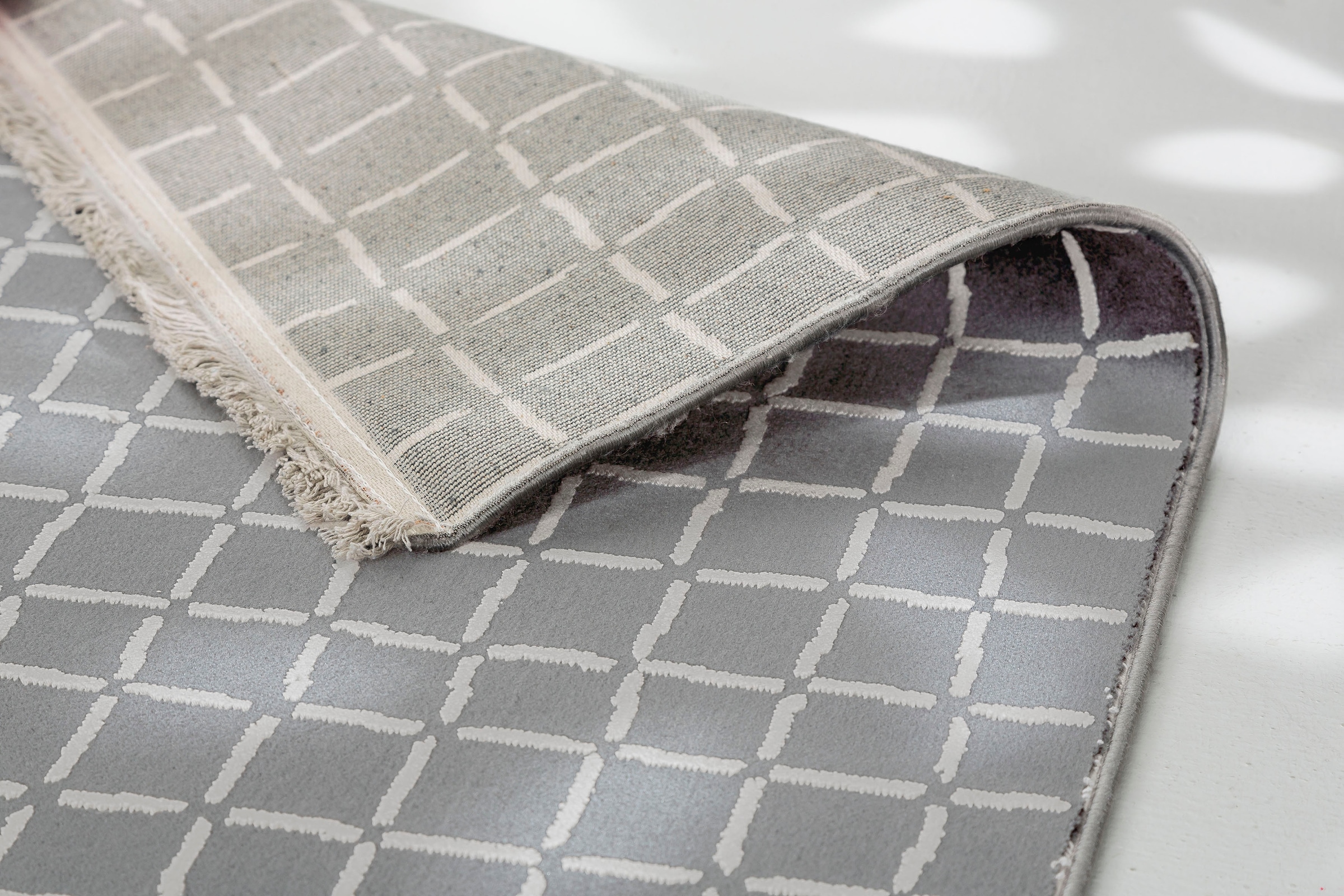 SCHÖNER WOHNEN-Kollektion Teppich »Magic 6104« rechteckig 7 mm Höhe Hoch Tief Struktur, mit Viskose, weich und glänzend