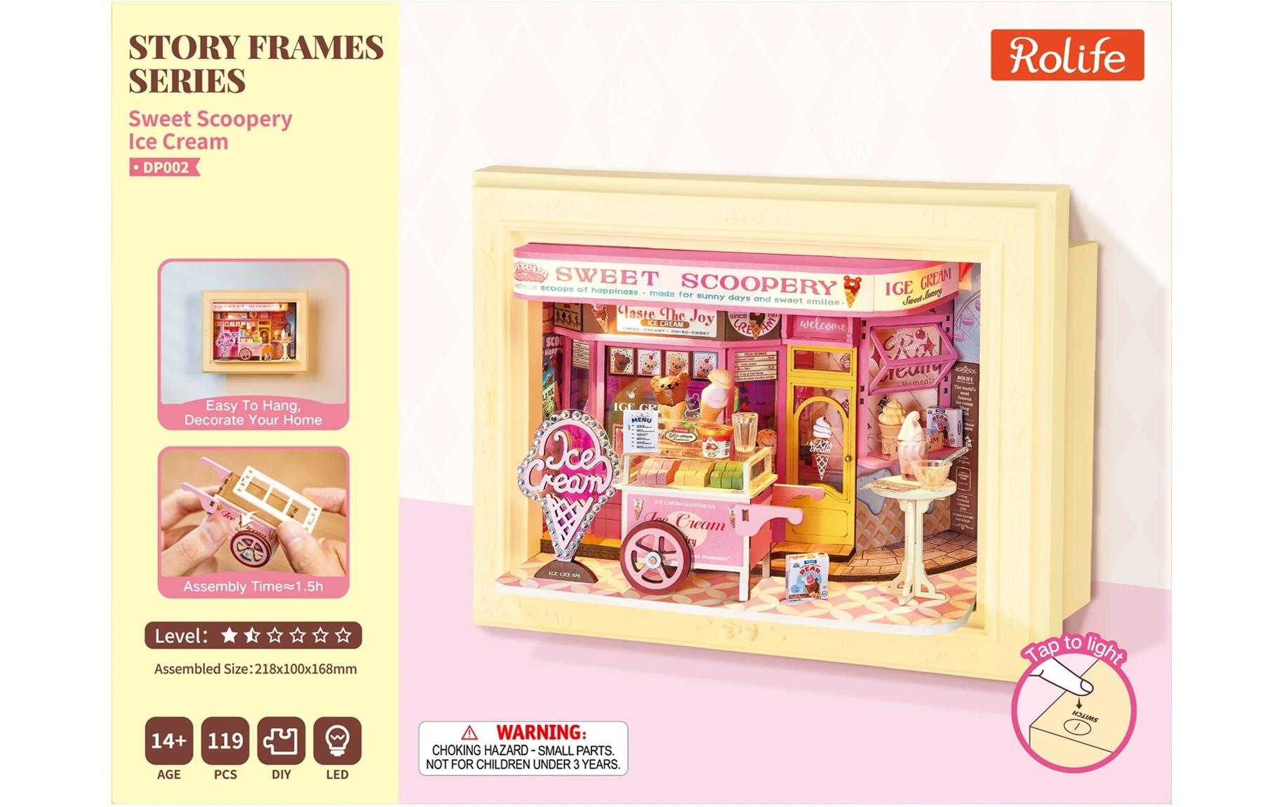   Modellbausatz »Rolife Sweet Scoopery Ice Cream« 119 Stk. tlg.