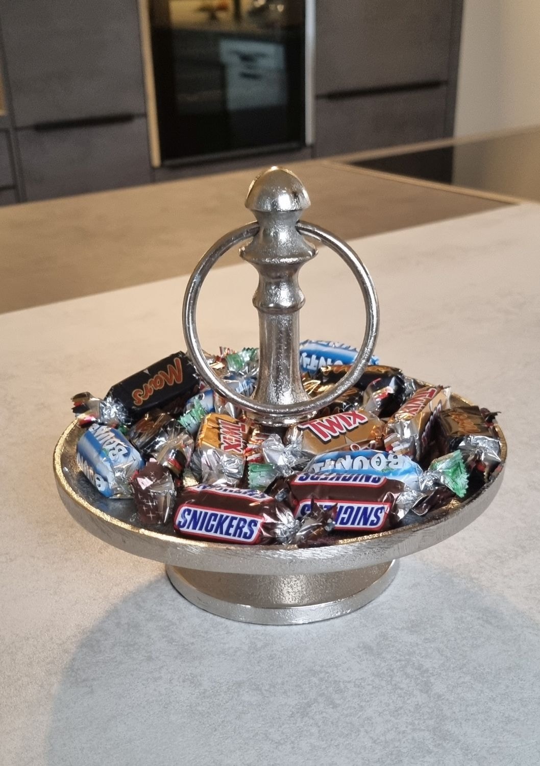 Ambiente Haus Plateau de service »Etagere 1 Stufe in Silberfarben«