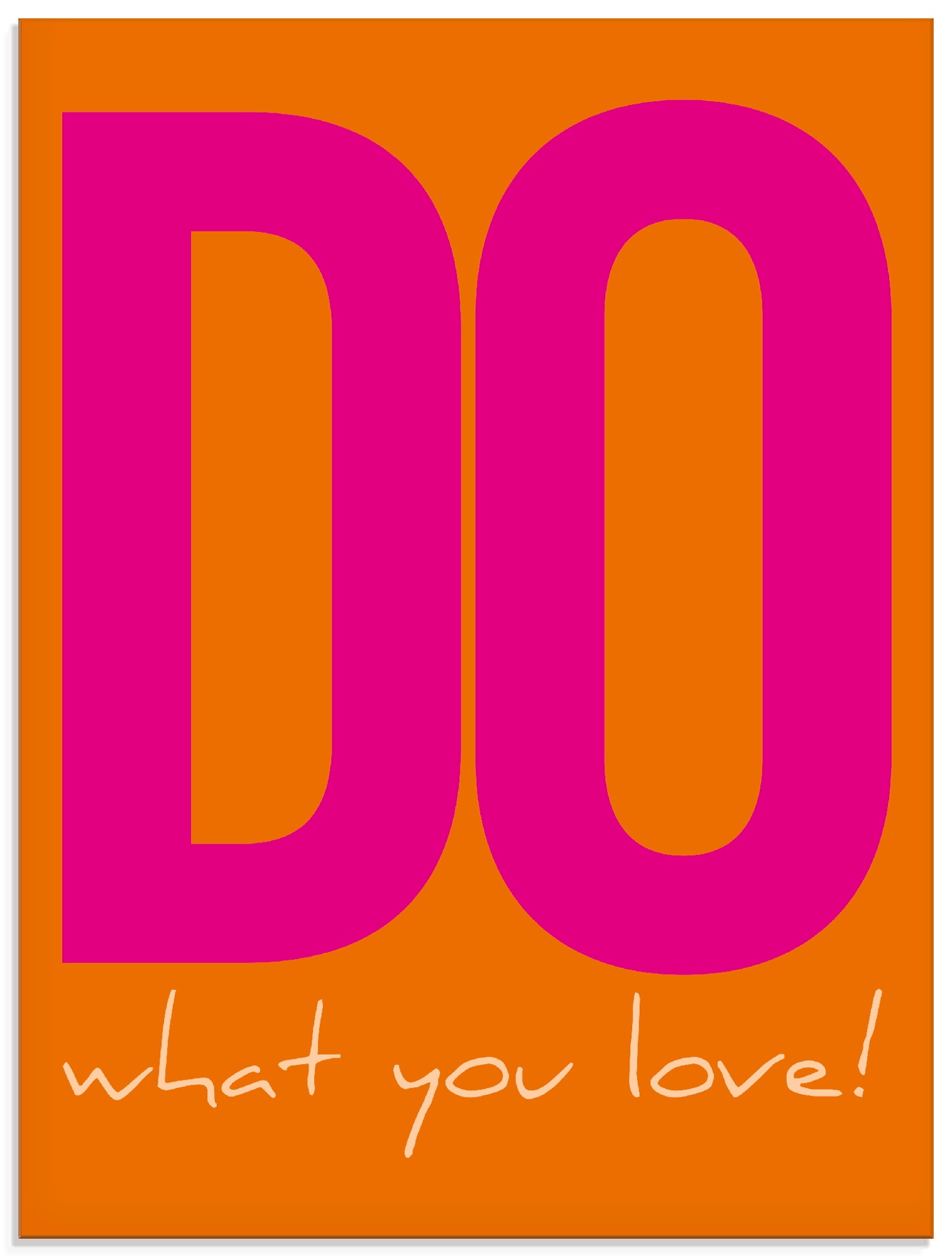 Image of Artland Glasbild "Do what you love" Sprüche & Texte 1 Stk. tlg. in verschiedenen Grössen