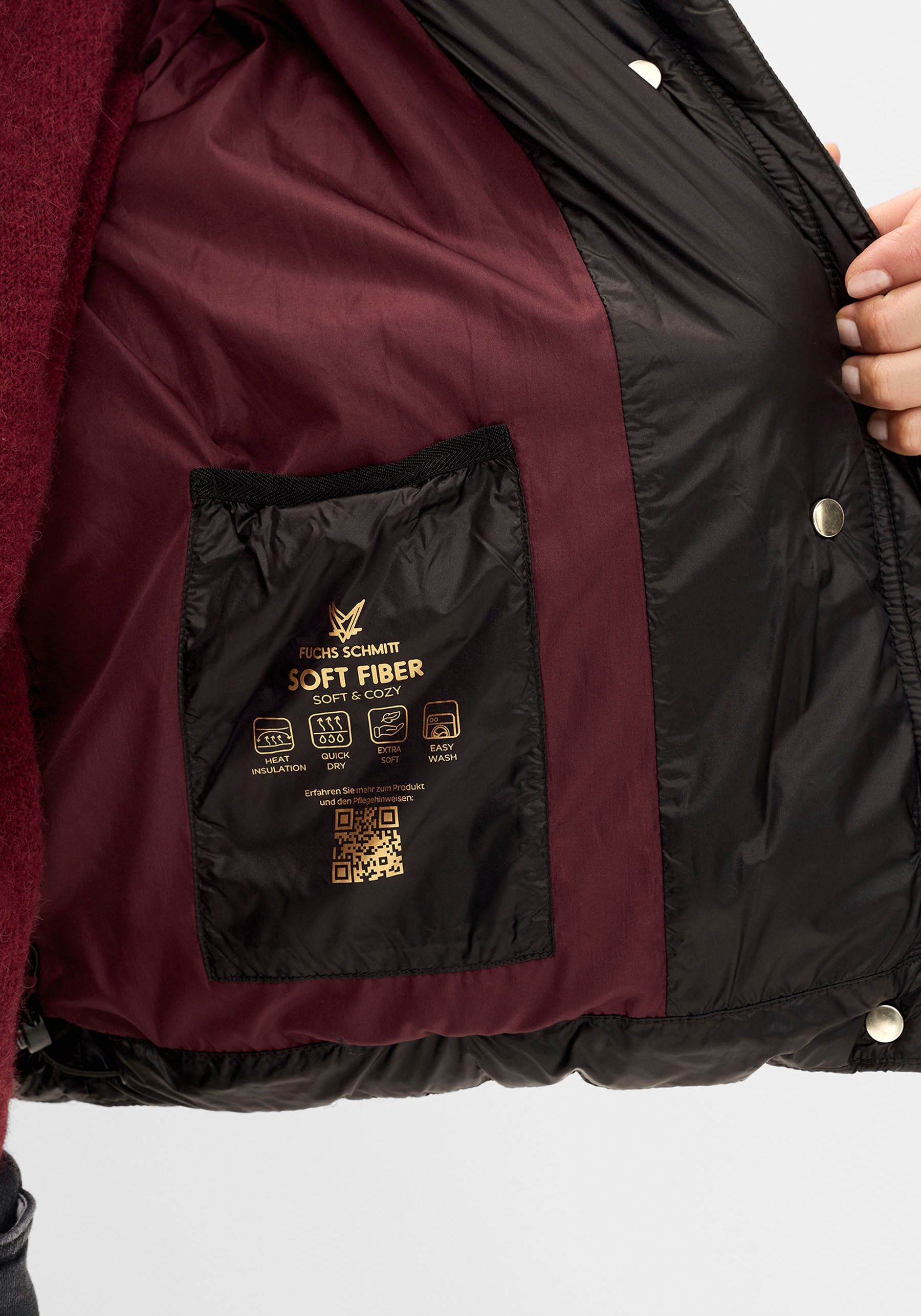 Fuchs Schmitt Veste matelassée »Steppjacke« ohne Kapuze mit Eingrifftaschen an der Seite