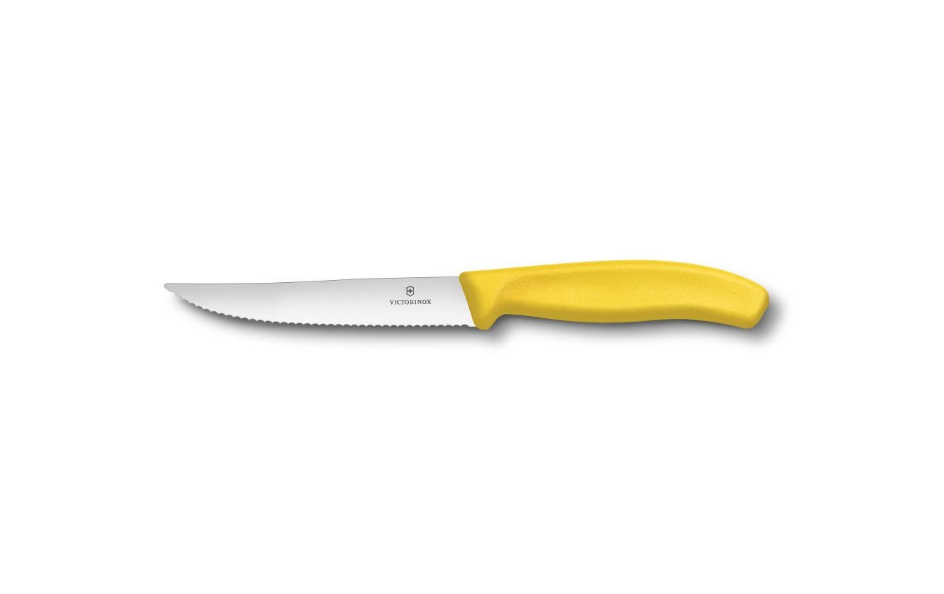 Victorinox Messerblock »SwissClassic Schwarz«, Lieferumfang: 4x Swiss Classic Steak- und Pizzamesser 12 cm