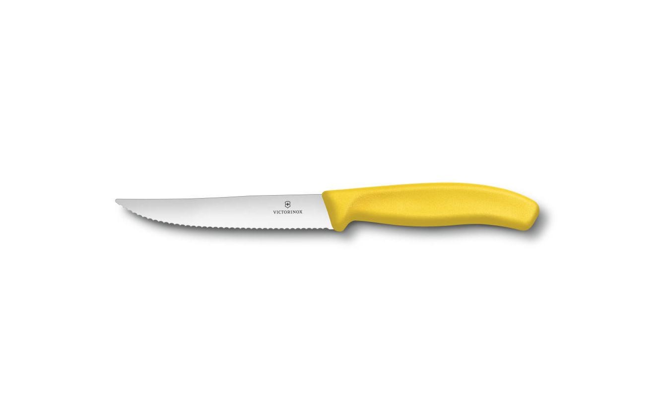 Victorinox Messerblock »SwissClassic Schwarz«, Lieferumfang: 4x Swiss Classic Steak- und Pizzamesser 12 cm