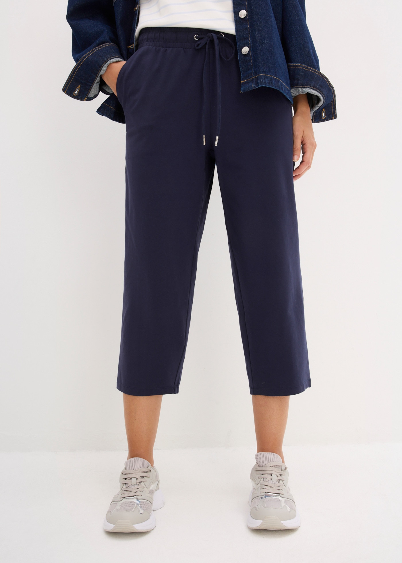 Image of bonprix Jerseyhose Loose Fit, mit Bindeband zum Schliessen, im Casual-Stil