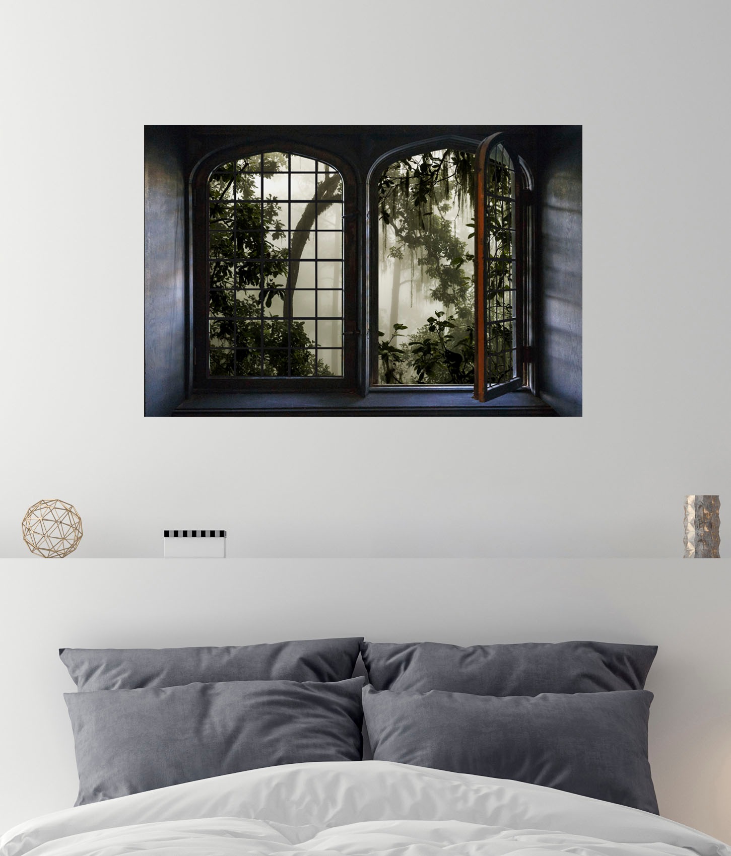 Image of queence Wandsticker "Urwald" Wandsticker, Wandbild, selbstklebend, 3D, Fenster