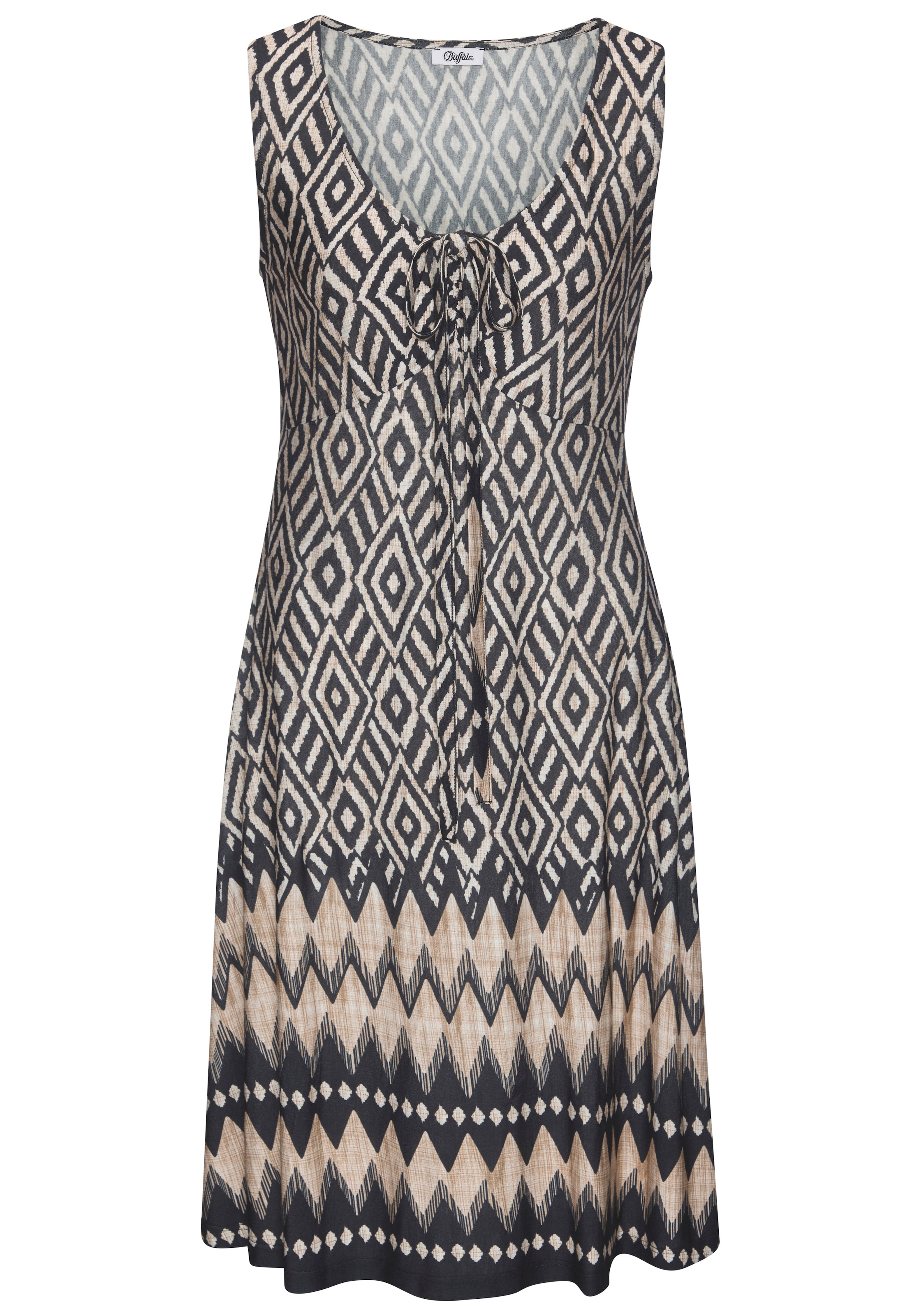 Buffalo Robe en jersey mit Bindeband, sommerliches Trägerkleid, Strandkleid